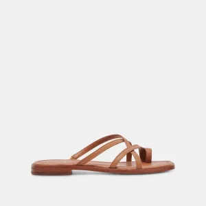 INDIGO SANDALETTEN BRAUNES LEDER