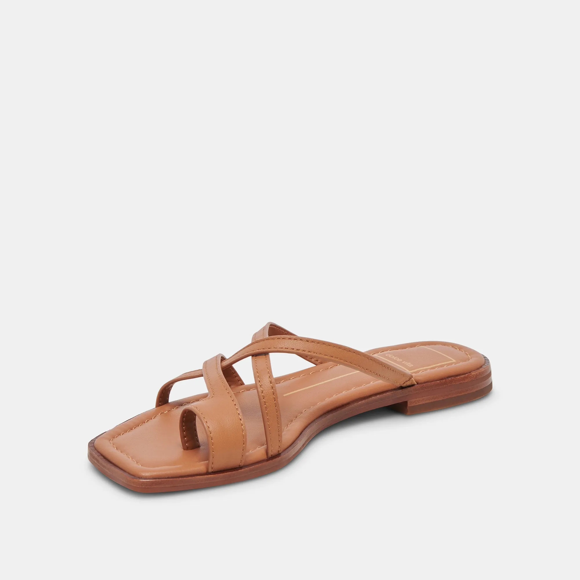 INDIGO SANDALETTEN BRAUNES LEDER