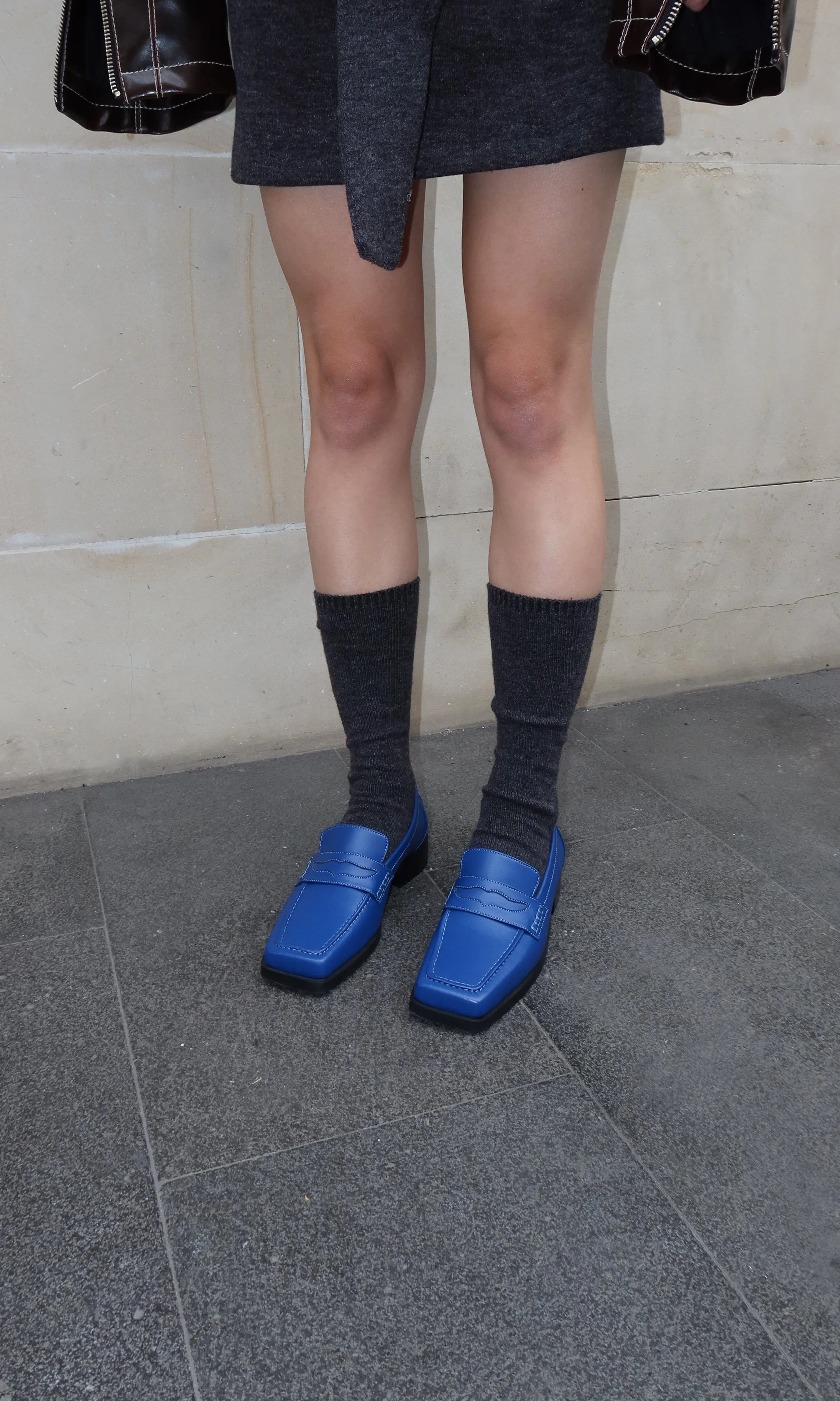 Joan Damen Apple Leder Veganer Loafer | Elektrisch