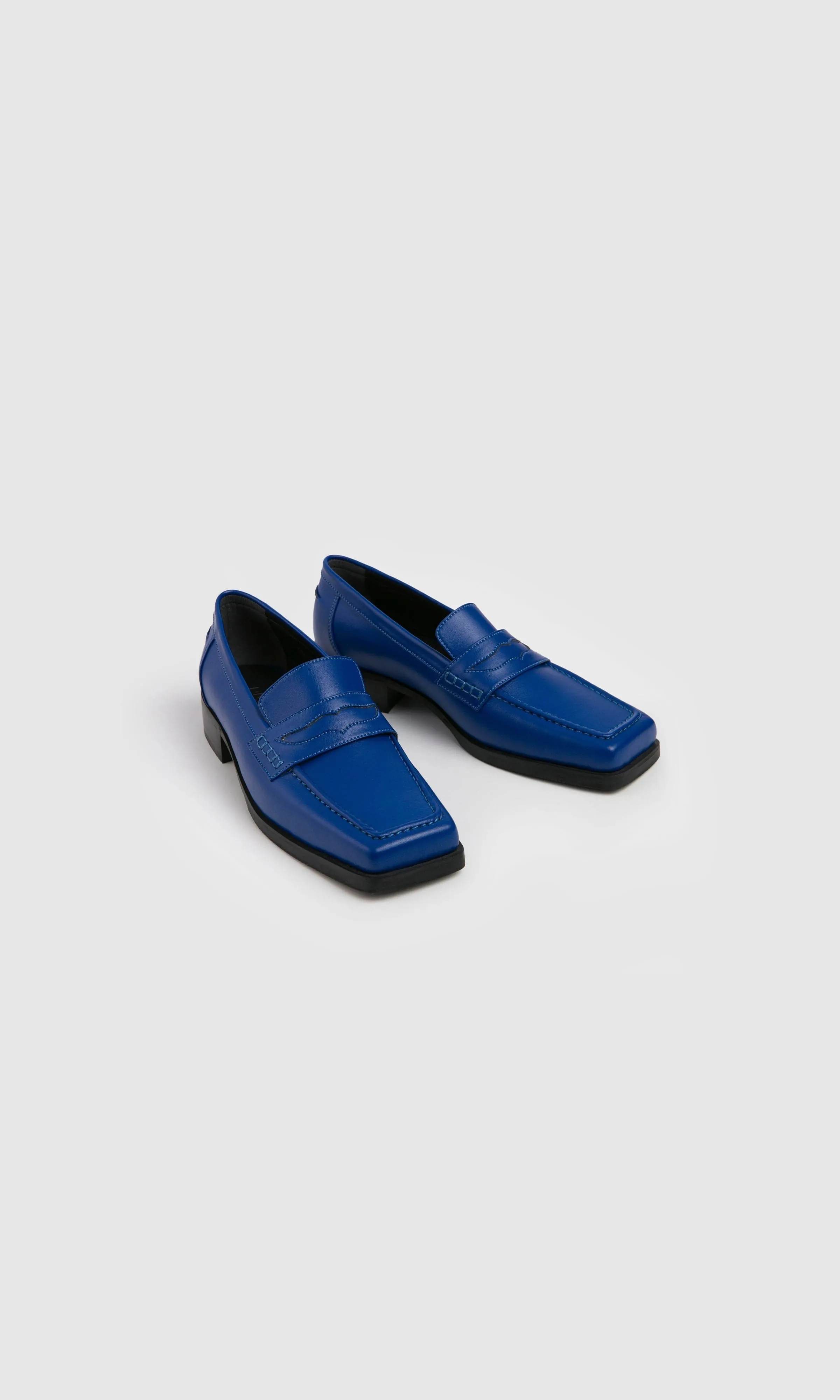 Joan Damen Apple Leder Veganer Loafer | Elektrisch