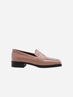 Joan Damen-Apfelleder Veganer Loafer | Rosé