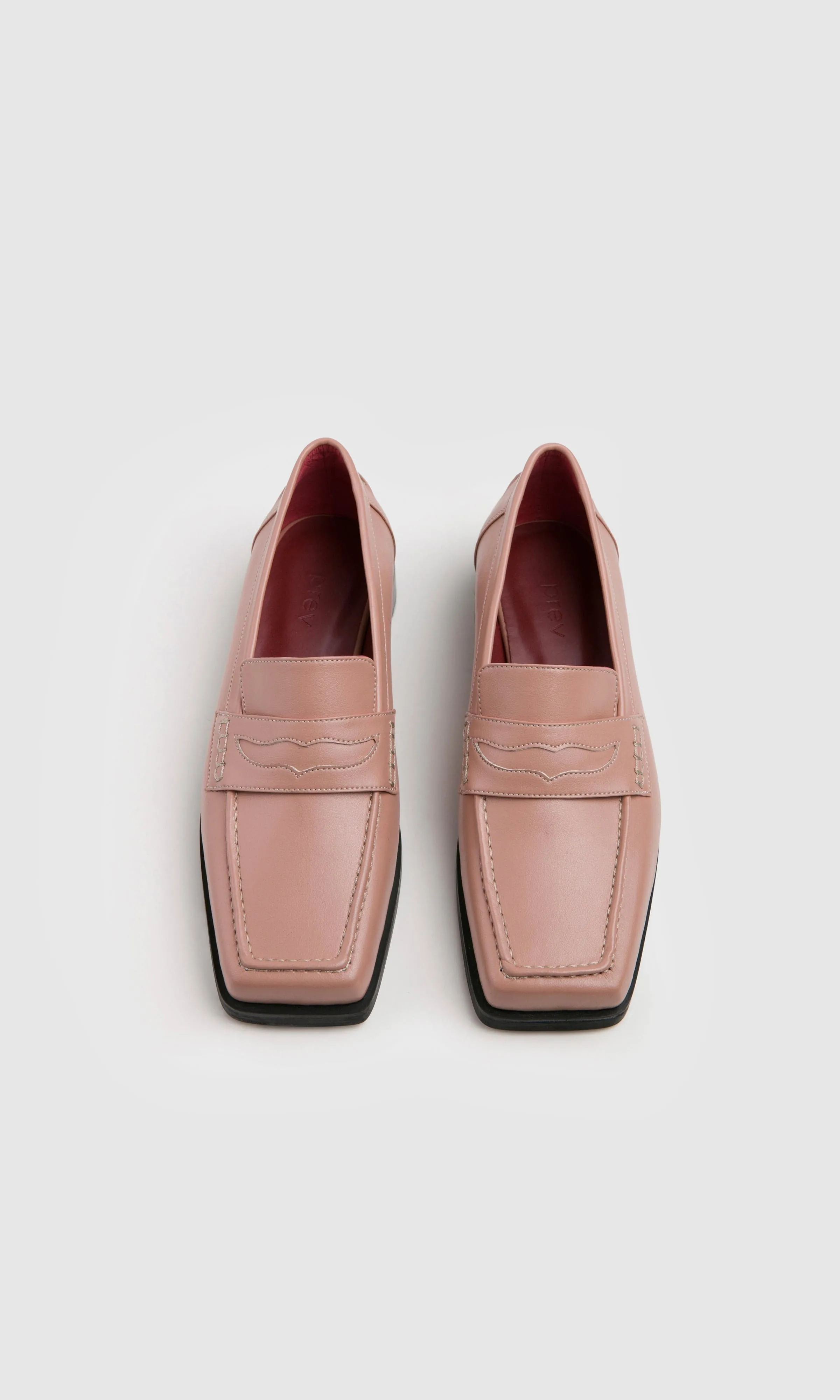 Joan Damen-Apfelleder Veganer Loafer | Rosé