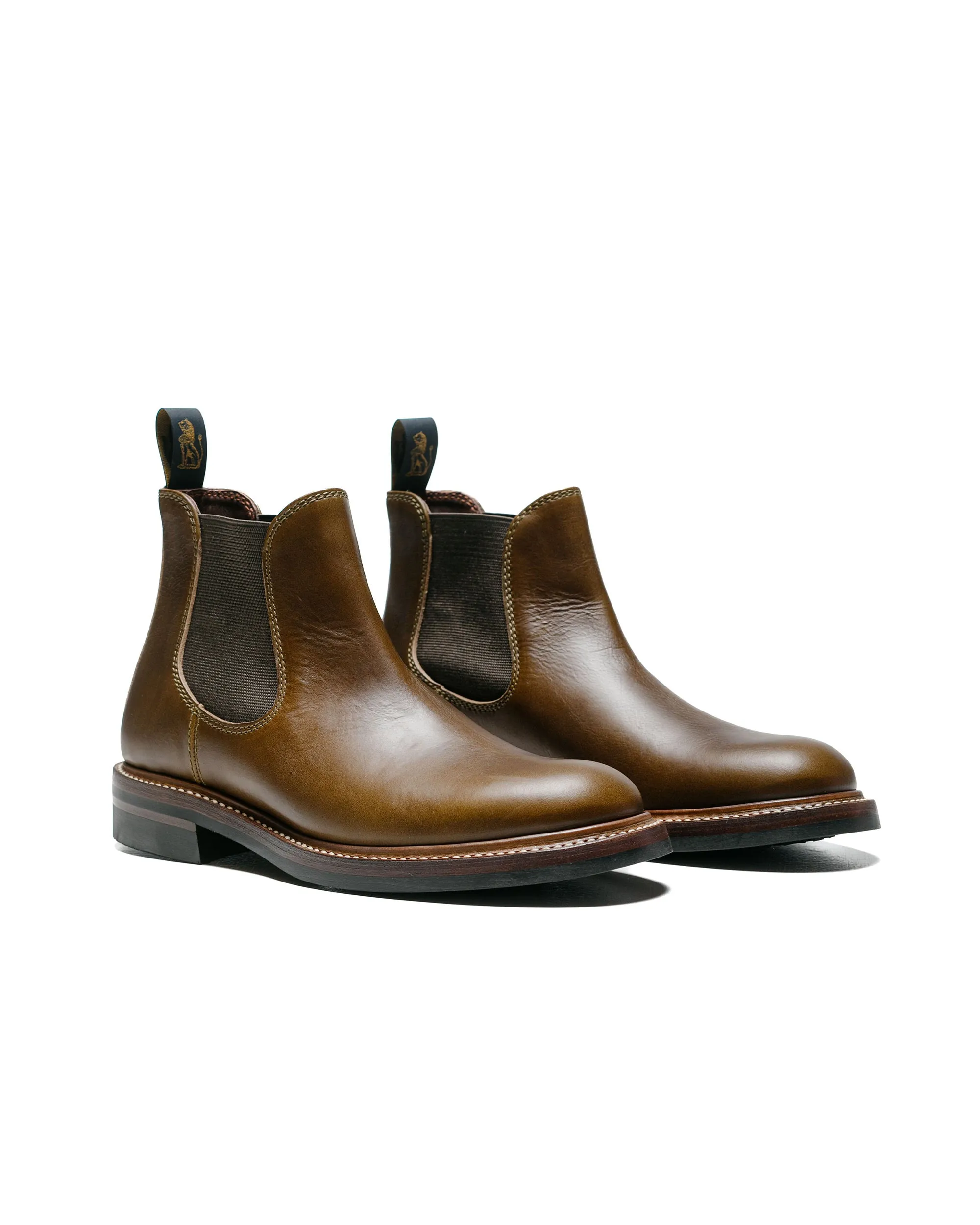 John Lofgren Bootmaker Chelsea Stiefel Horween CXL Dunkeloliv