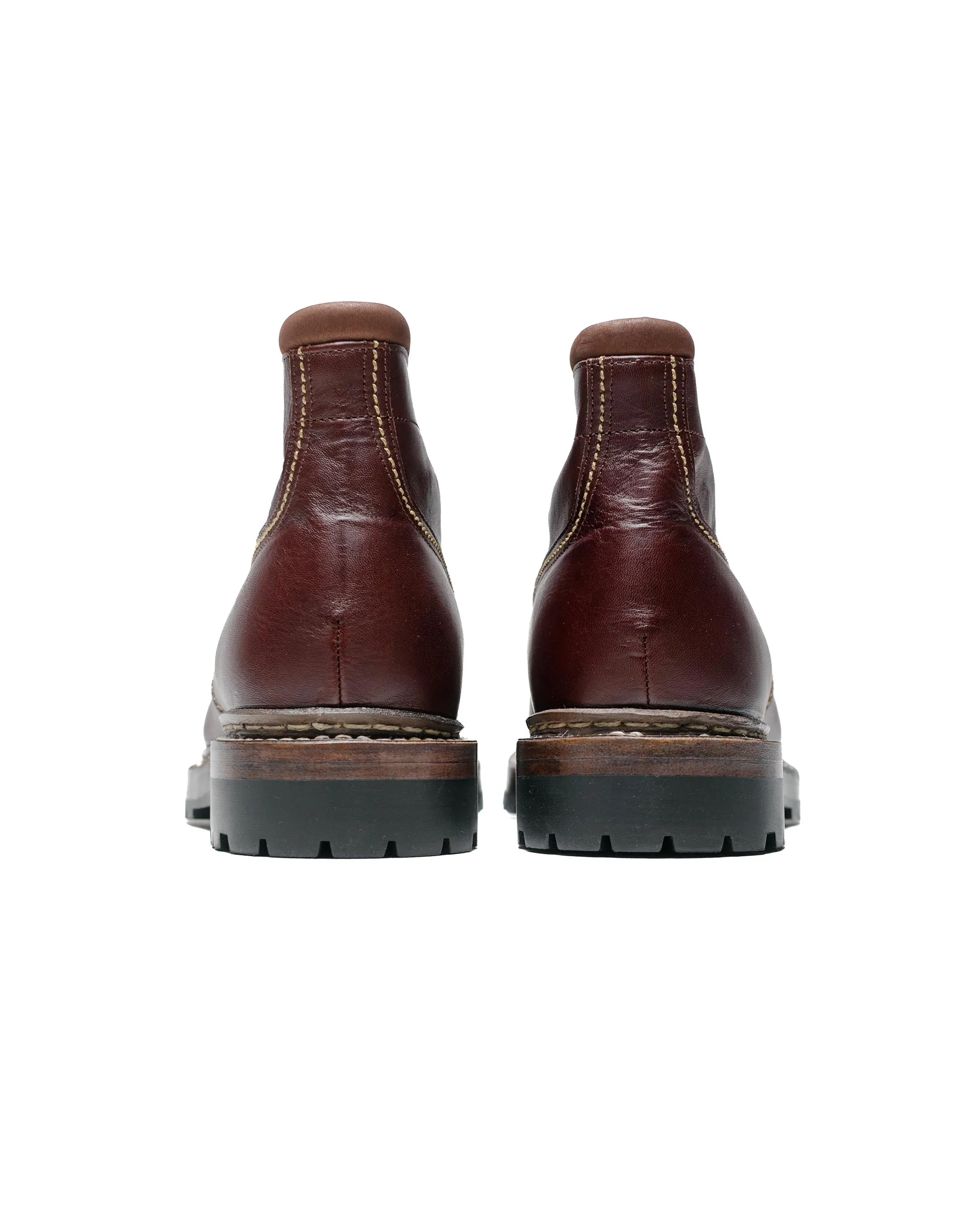 John Lofgren Bootmaker Montagna Wanderstiefel Shinki Hikaku Pferdeleder Dunkelburgunder