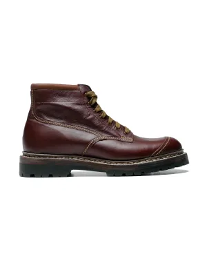 John Lofgren Bootmaker Montagna Wanderstiefel Shinki Hikaku Pferdeleder Dunkelburgunder