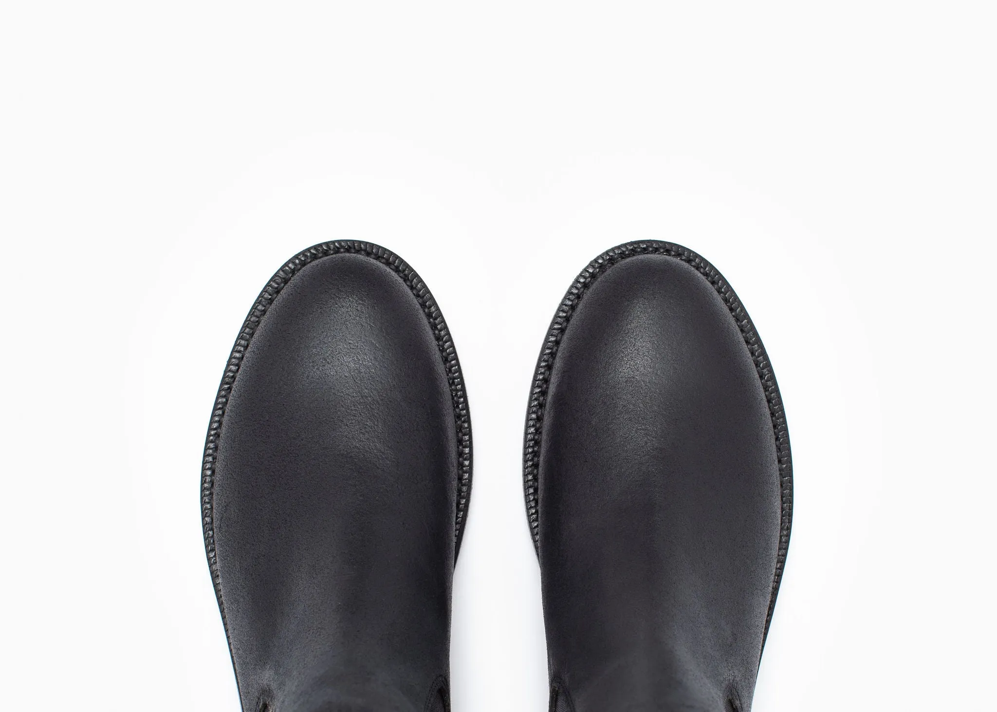Josephine Chelsea Stiefel Schwarz Gewachst Commander