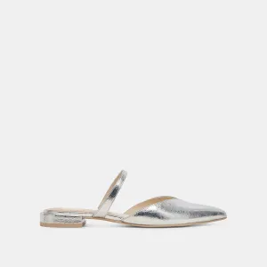 KANIKA WEITE FLATS SILBER ANTIKE LEDER