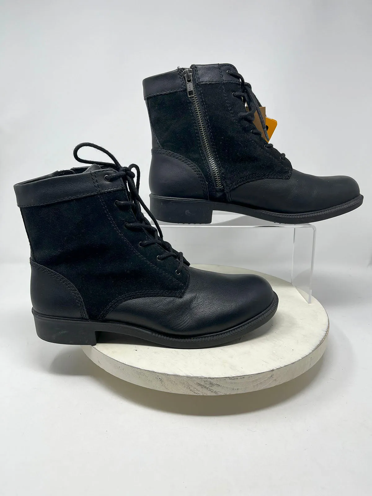 Kodiak Größe 9,5 Stiefel aus schwarzem Wildleder & Leder NWT