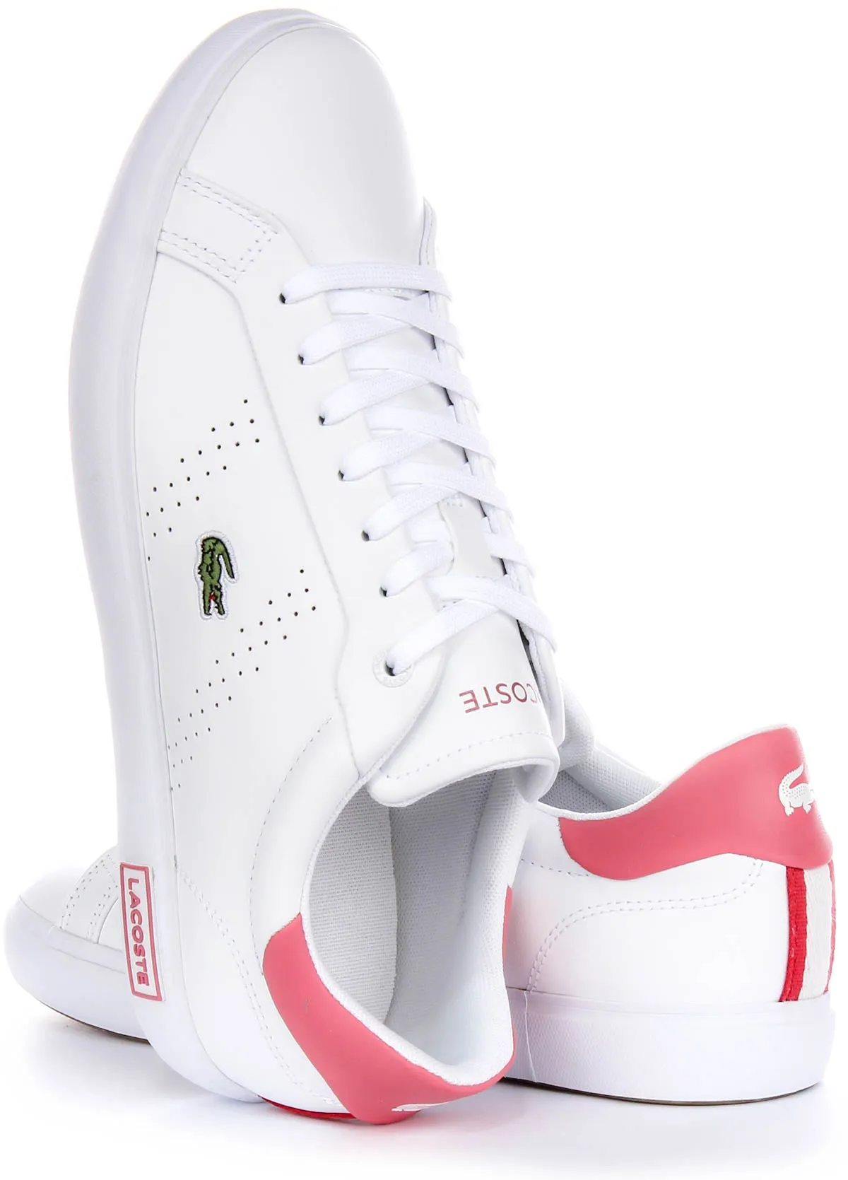 Lacoste Powercourt 2.0 In Weiß Rosa Für Damen Schuhe Lacoste