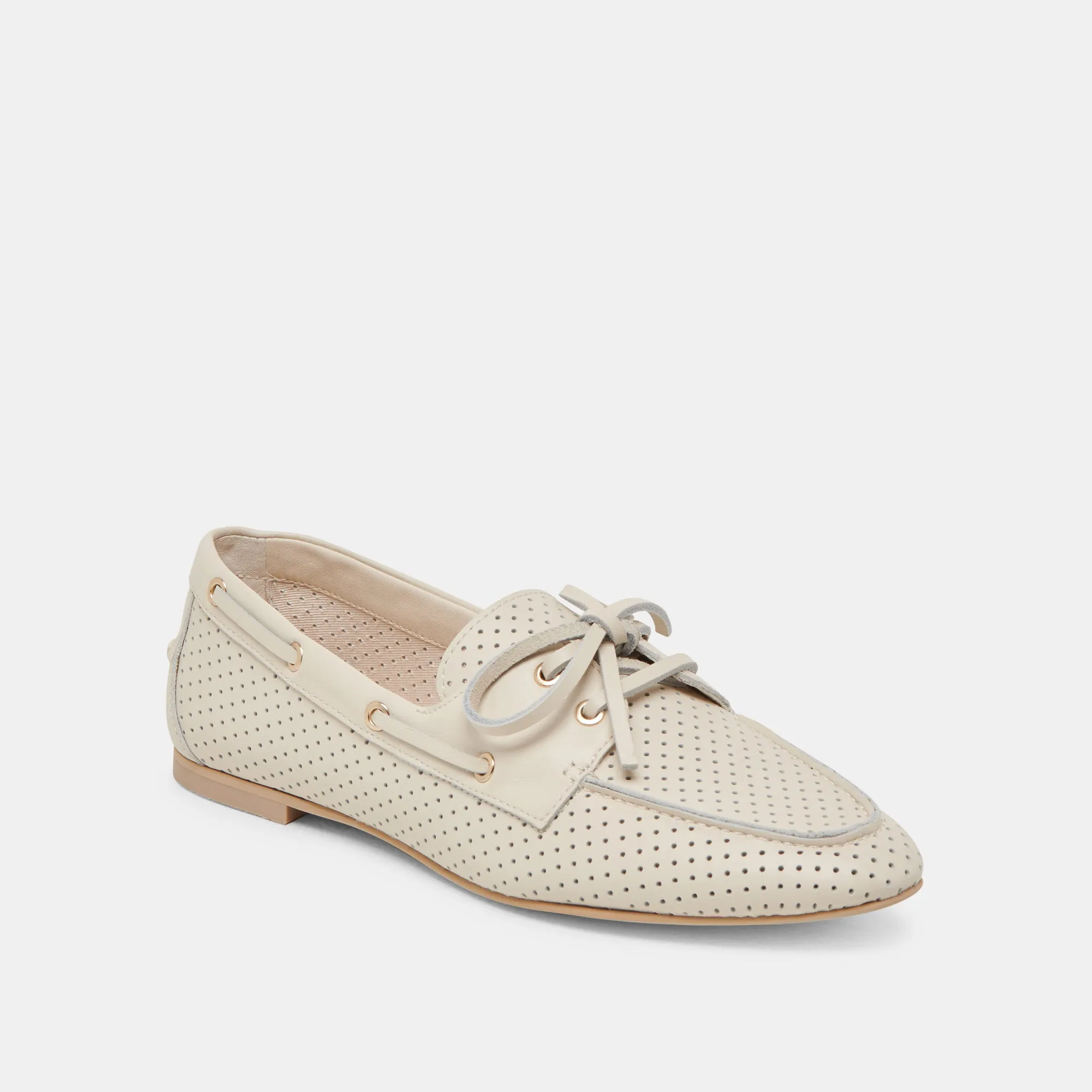 LAKIN LOAFERS ELFENBEIN PERFORIERTES LEDER