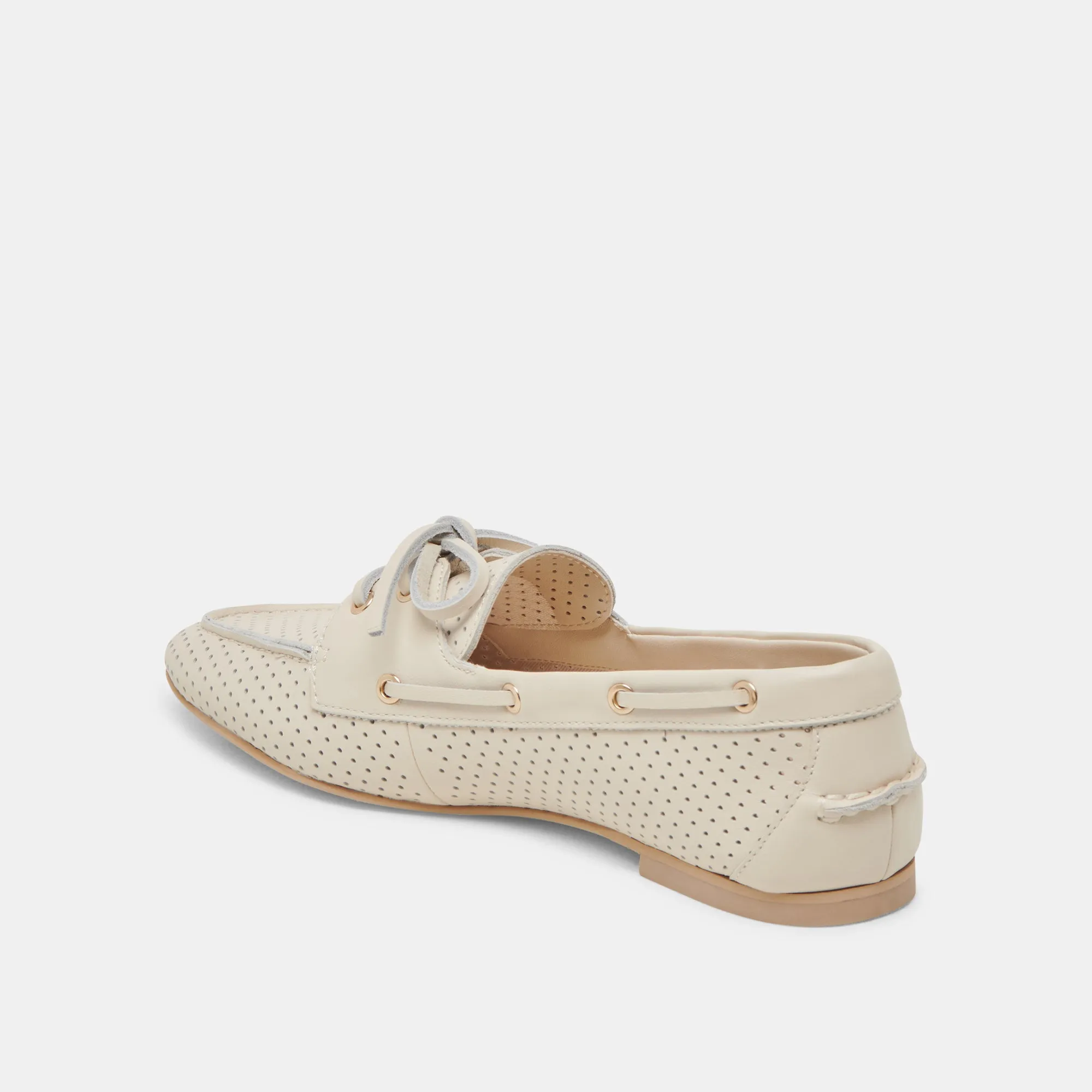 LAKIN LOAFERS ELFENBEIN PERFORIERTES LEDER