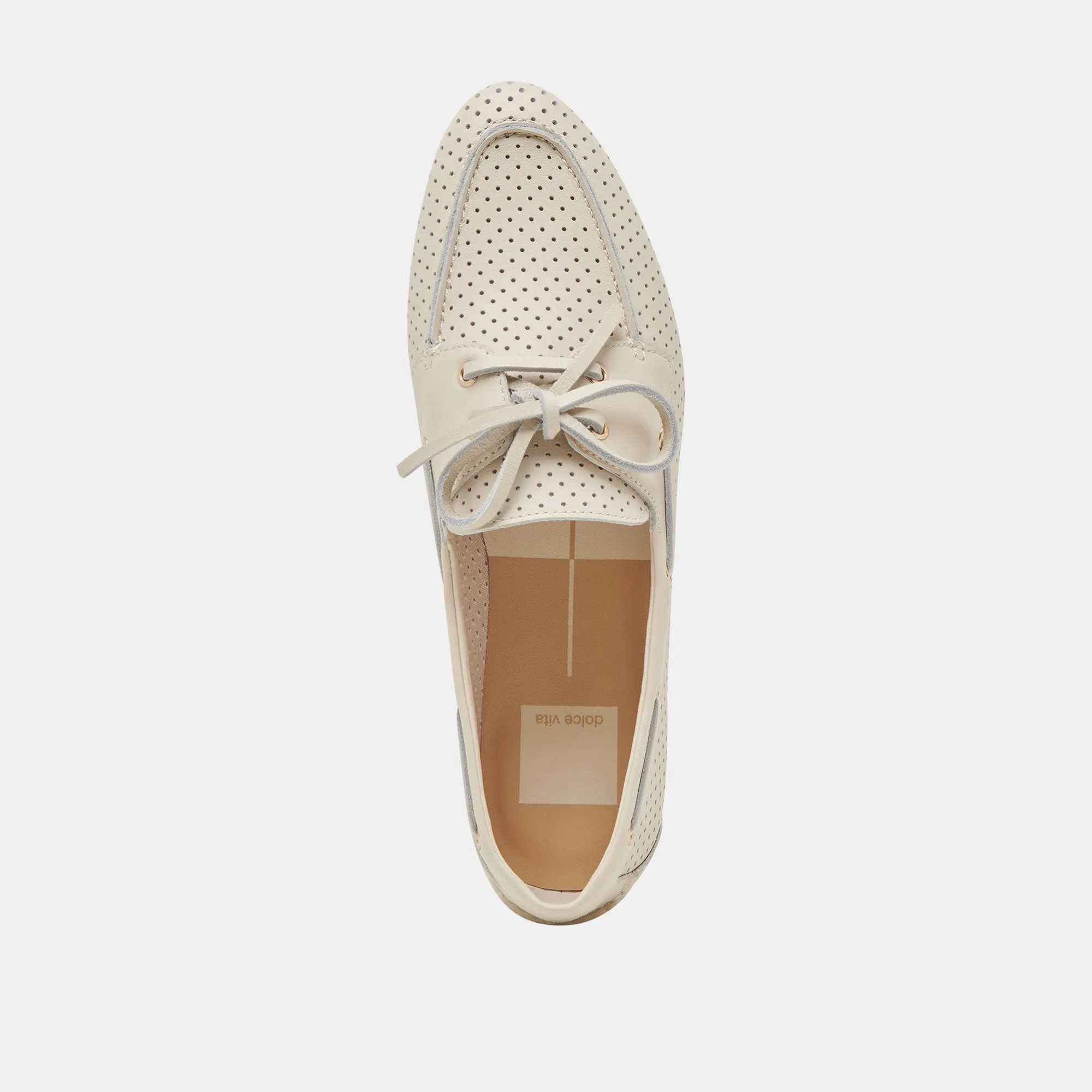 LAKIN LOAFERS ELFENBEIN PERFORIERTES LEDER