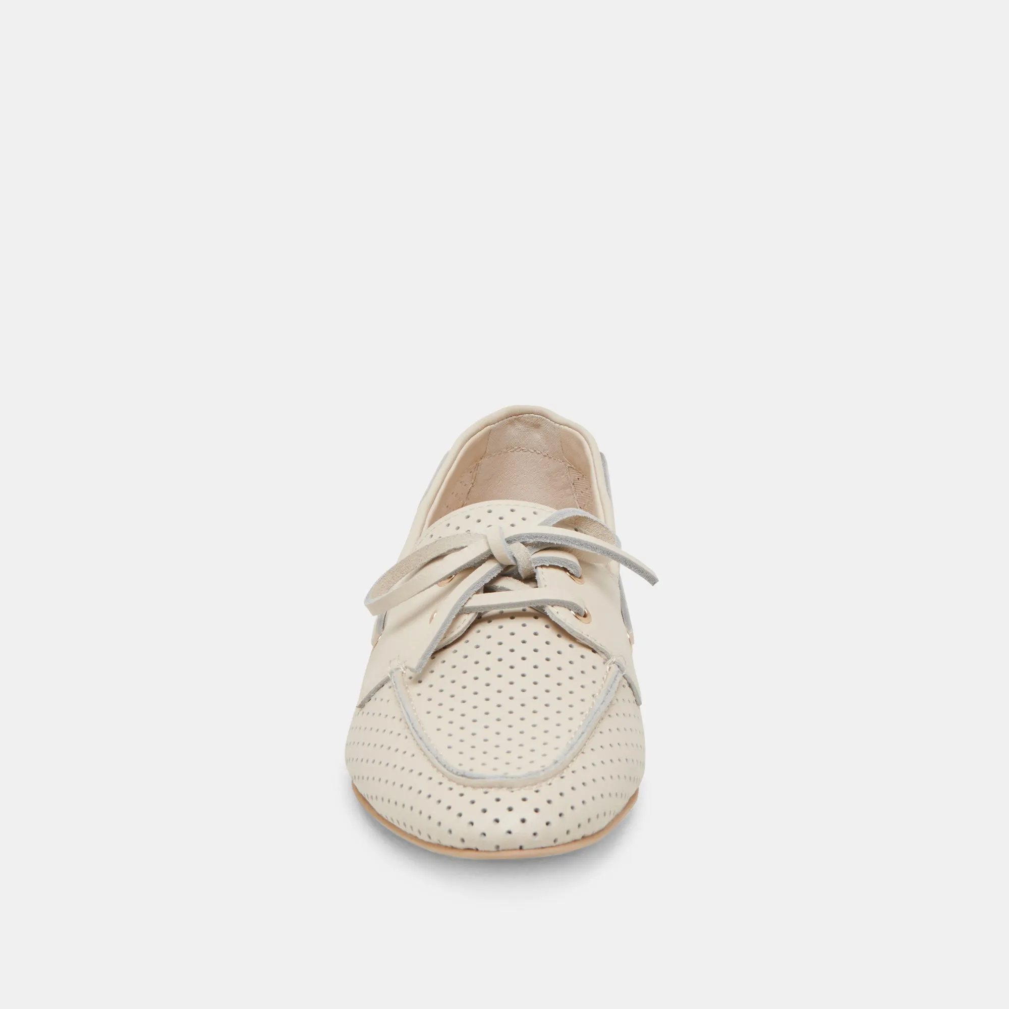 LAKIN LOAFERS ELFENBEIN PERFORIERTES LEDER