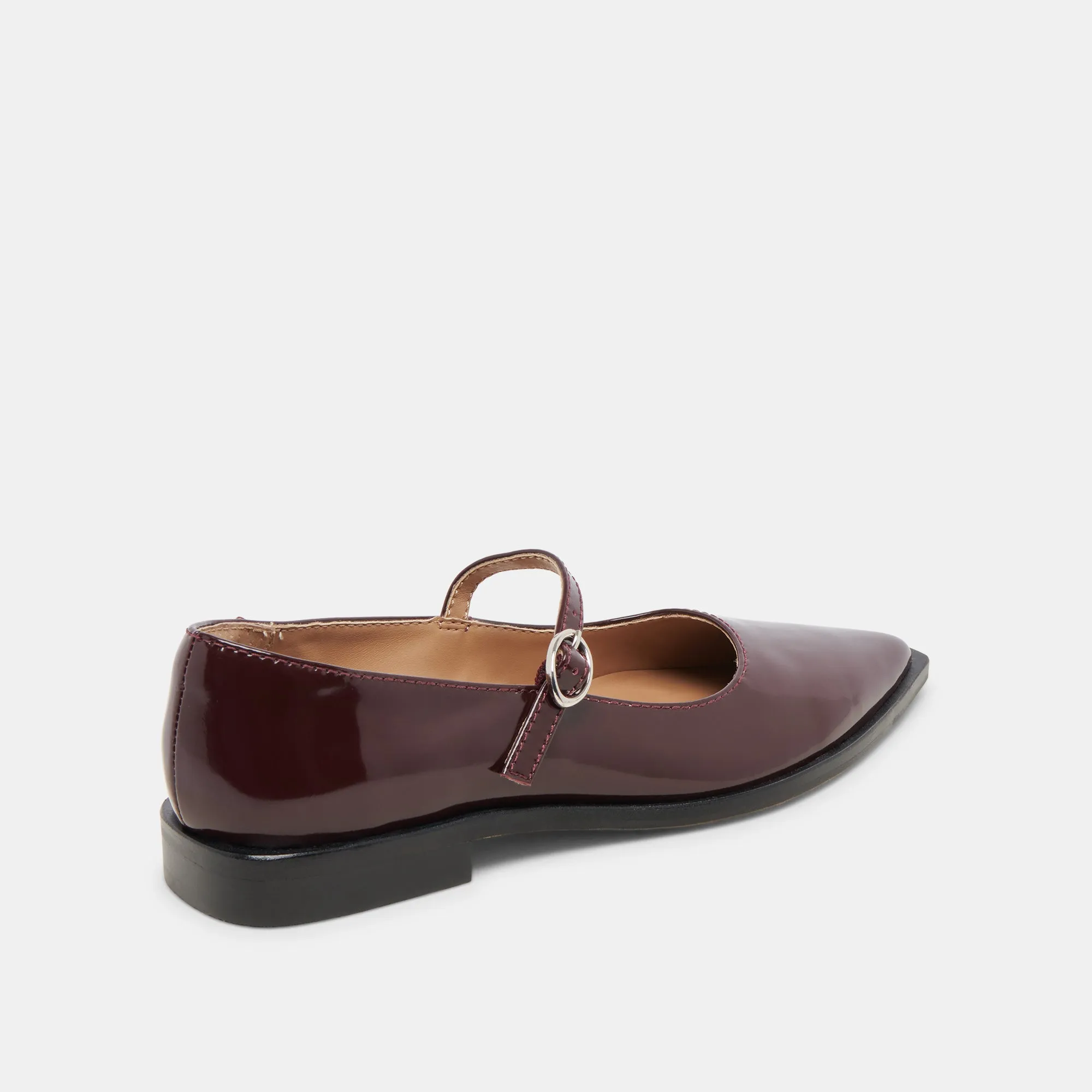 LARGO FLATS CRANBERRY GLANZLEDER