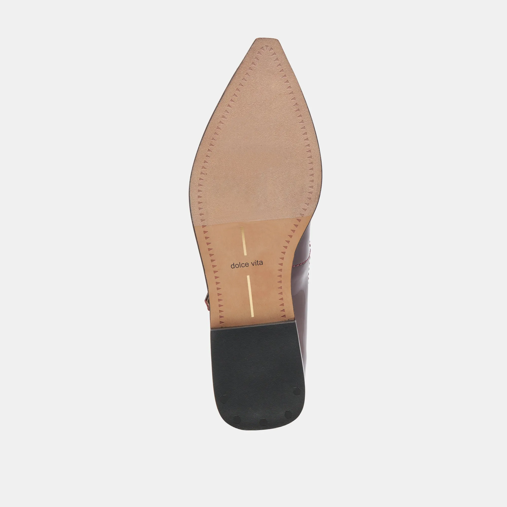 LARGO FLATS CRANBERRY GLANZLEDER