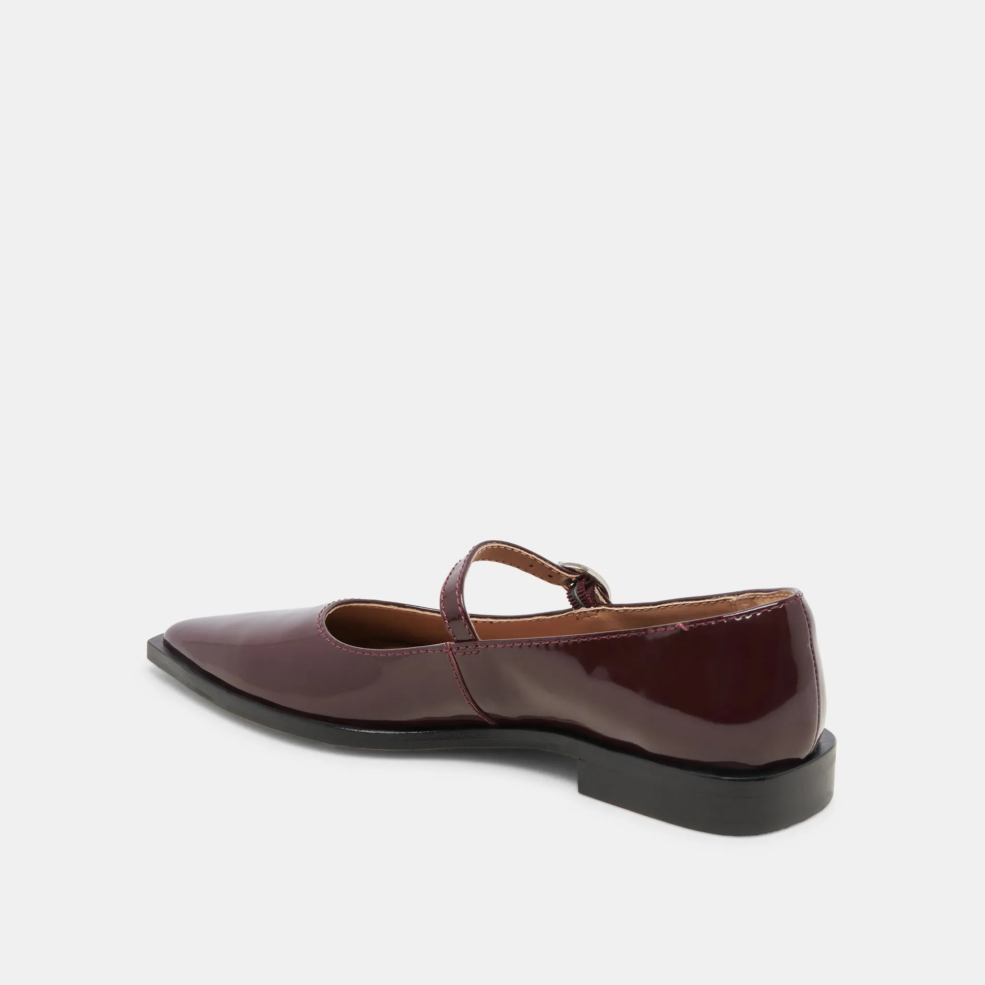 LARGO FLATS CRANBERRY GLANZLEDER