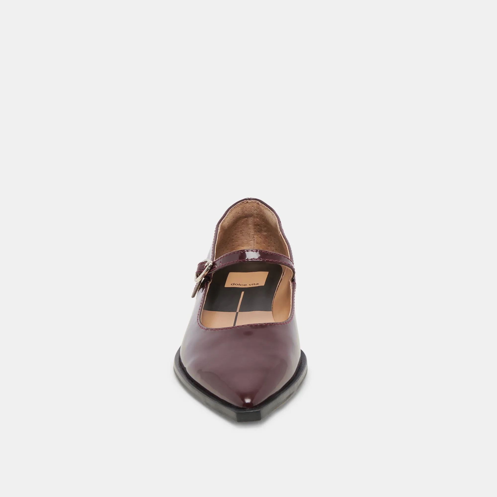 LARGO FLATS CRANBERRY GLANZLEDER