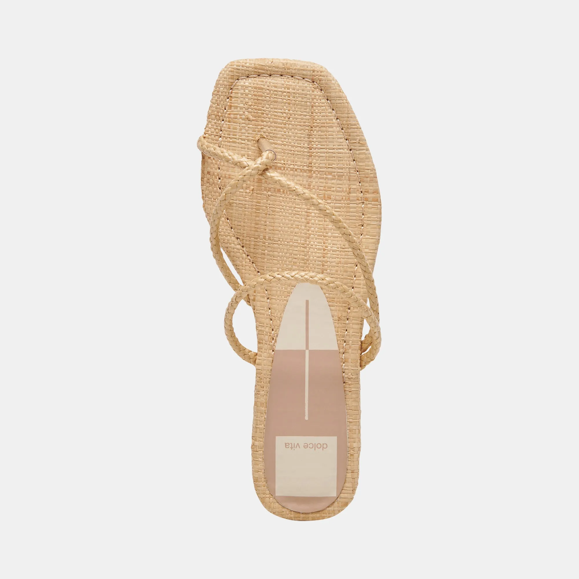 LEANNA SANDALETTEN LT NATUR RAFFIA