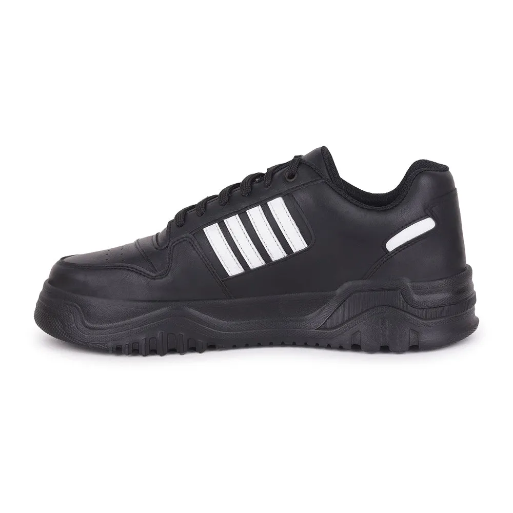 Leap7x Casual Schwarze Schnürsneaker Für Herren JAXER-1E Von Liberty