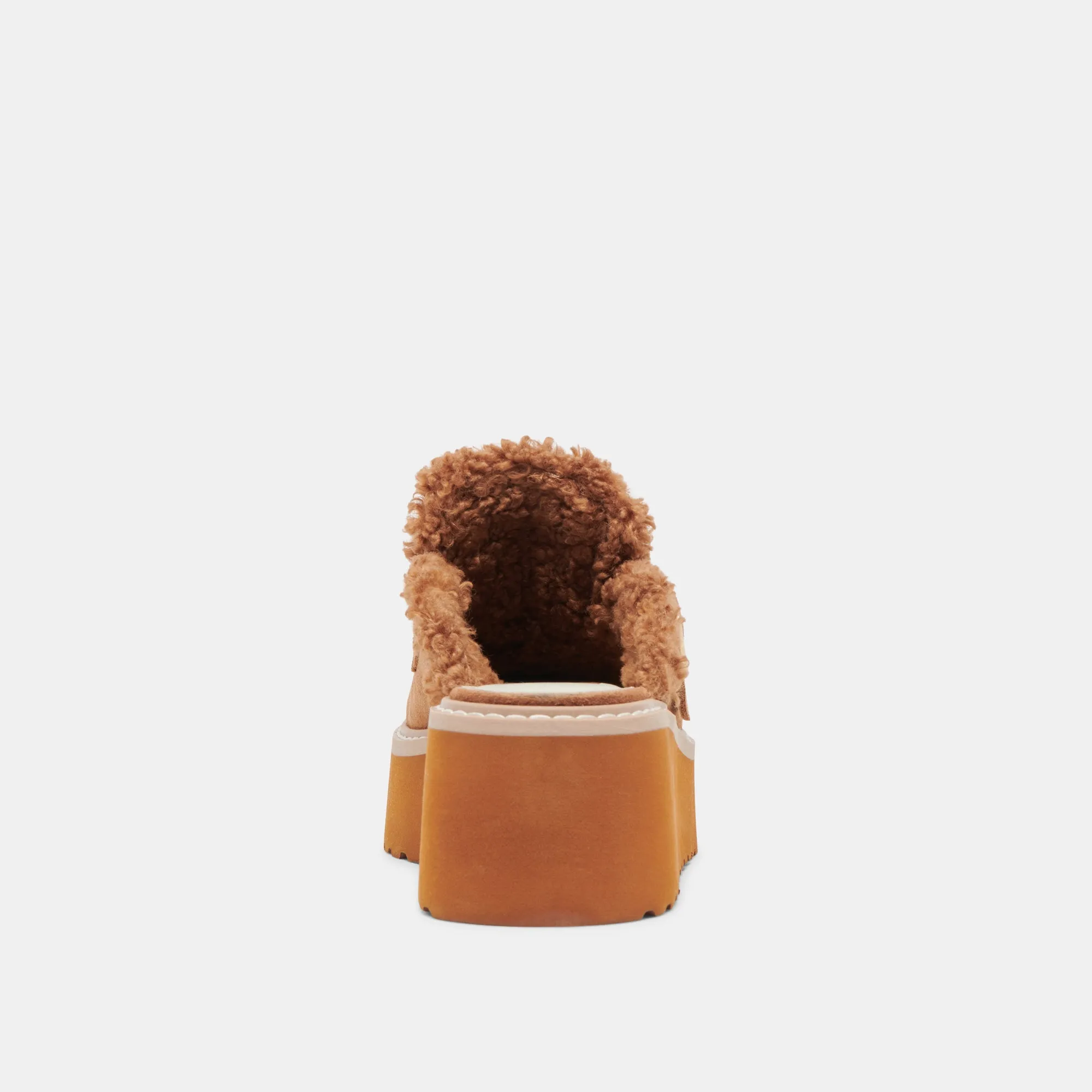 LELANI PLÜSCH FLATS PECAN WILDLEDER