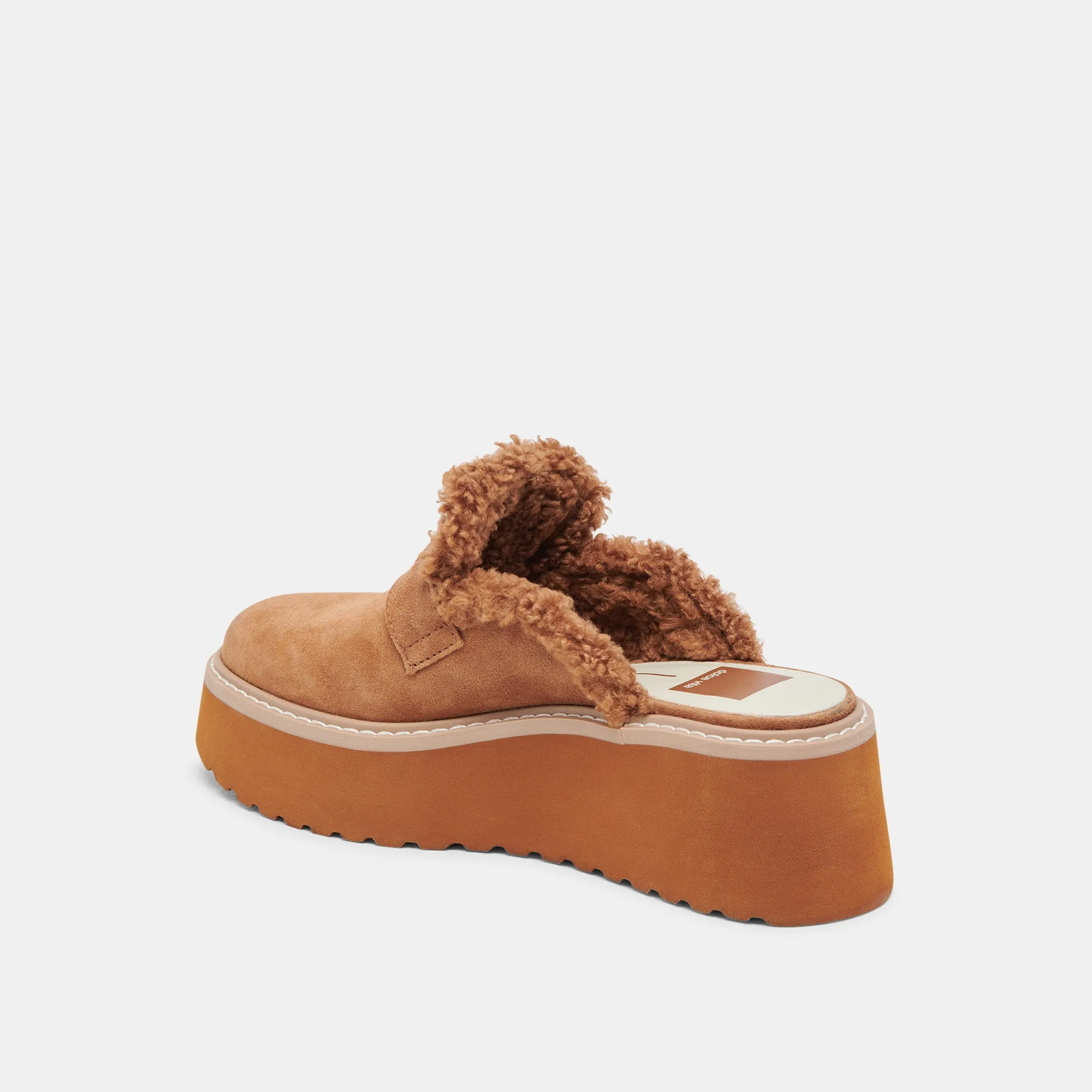 LELANI PLÜSCH FLATS PECAN WILDLEDER
