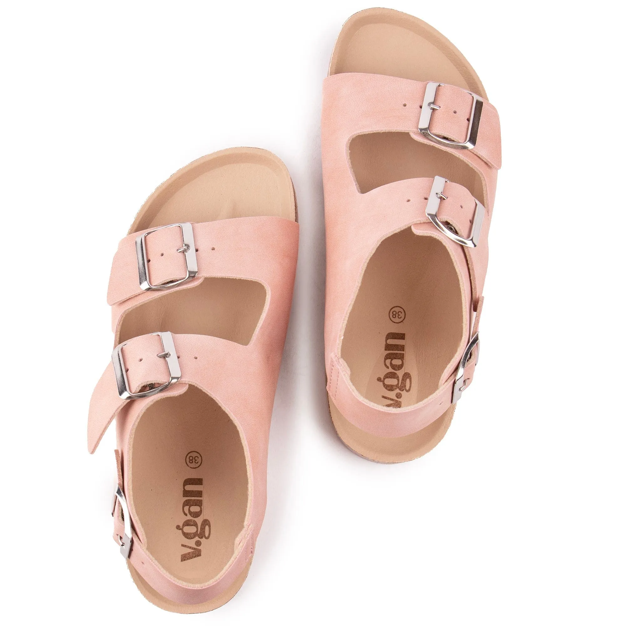 Lima Damen-Vegan-Fußbett-Sandalen | Rosa