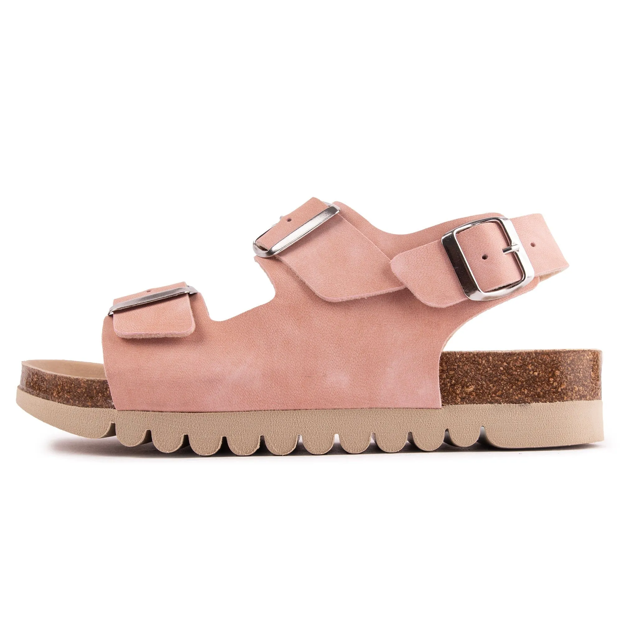 Lima Damen-Vegan-Fußbett-Sandalen | Rosa