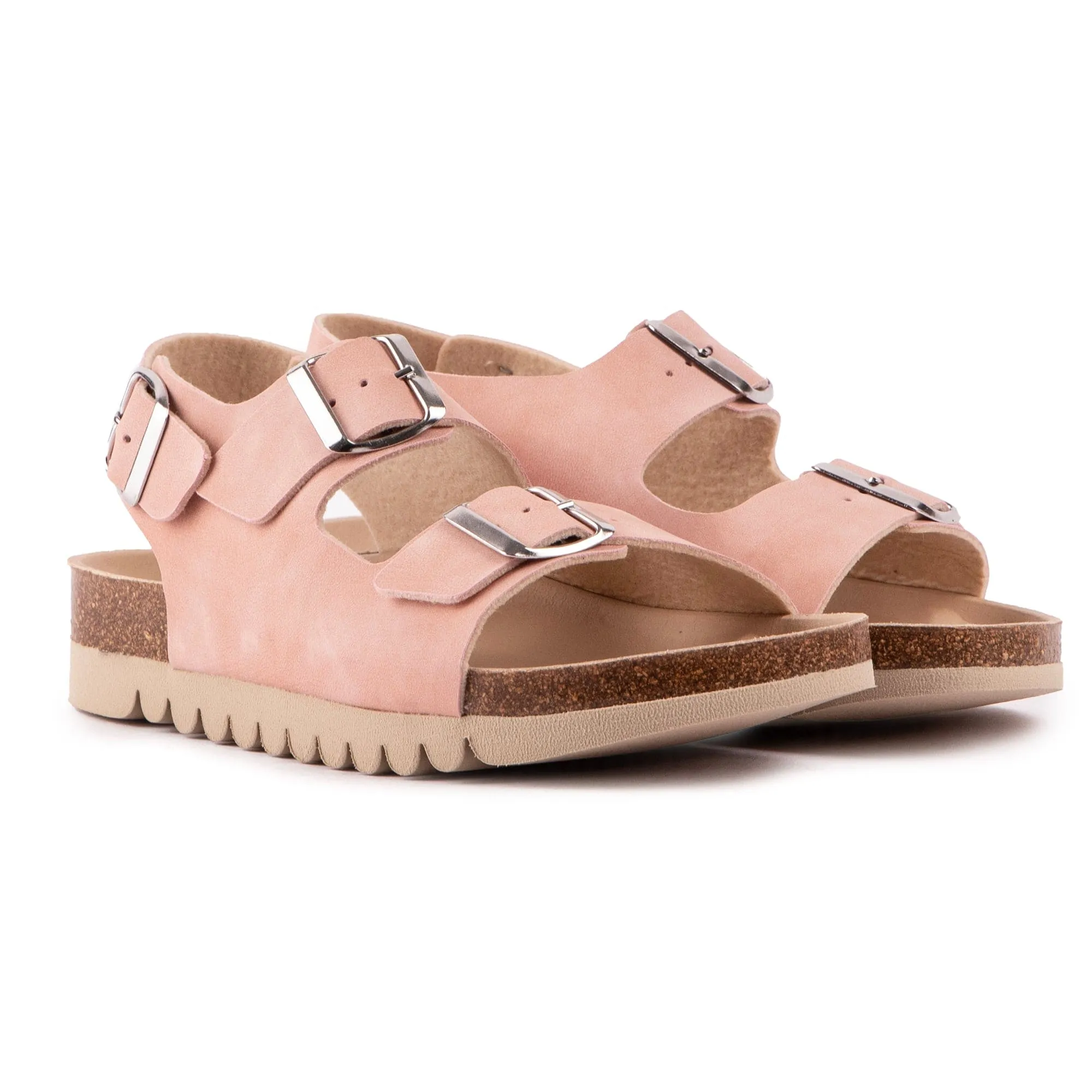 Lima Damen-Vegan-Fußbett-Sandalen | Rosa