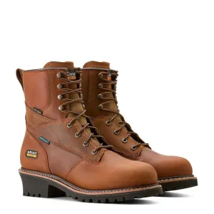 Logger Shock Shield Soft-Toe wasserdichter isolierter Stiefel Kupferbraun