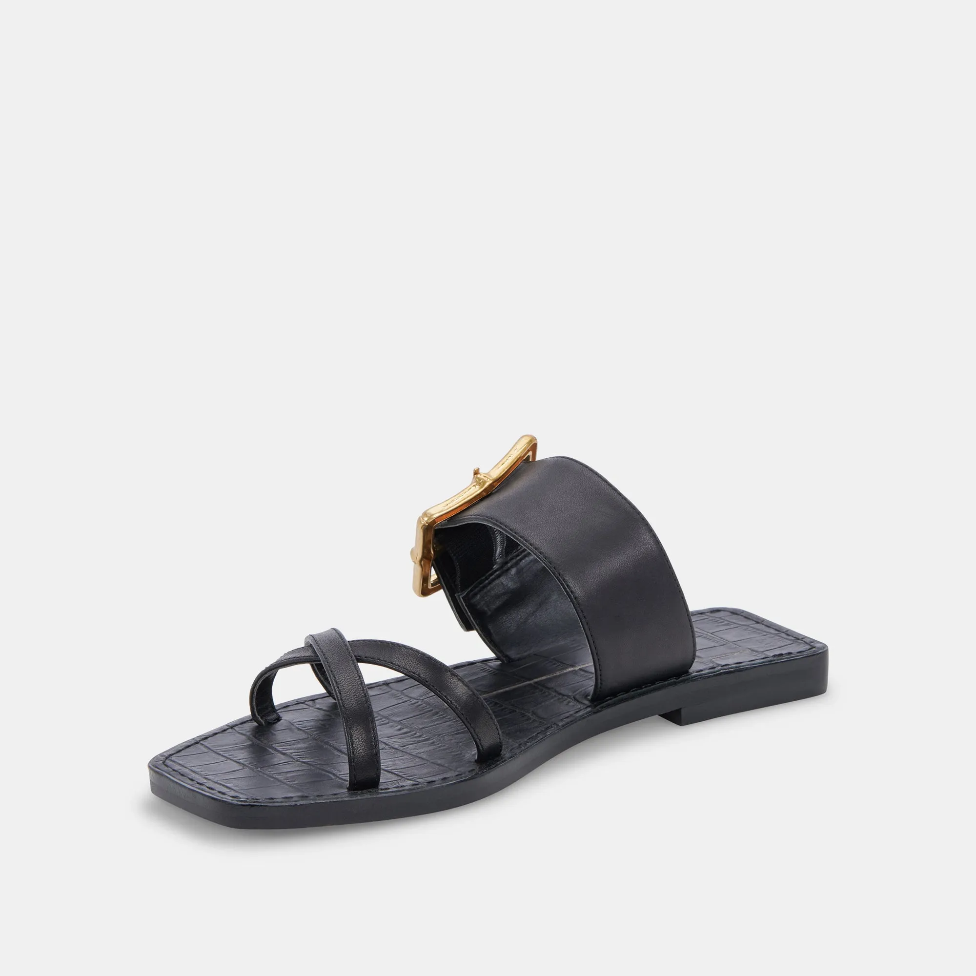 LOWYN SANDALETTEN AUS SCHWARZEM LEDER