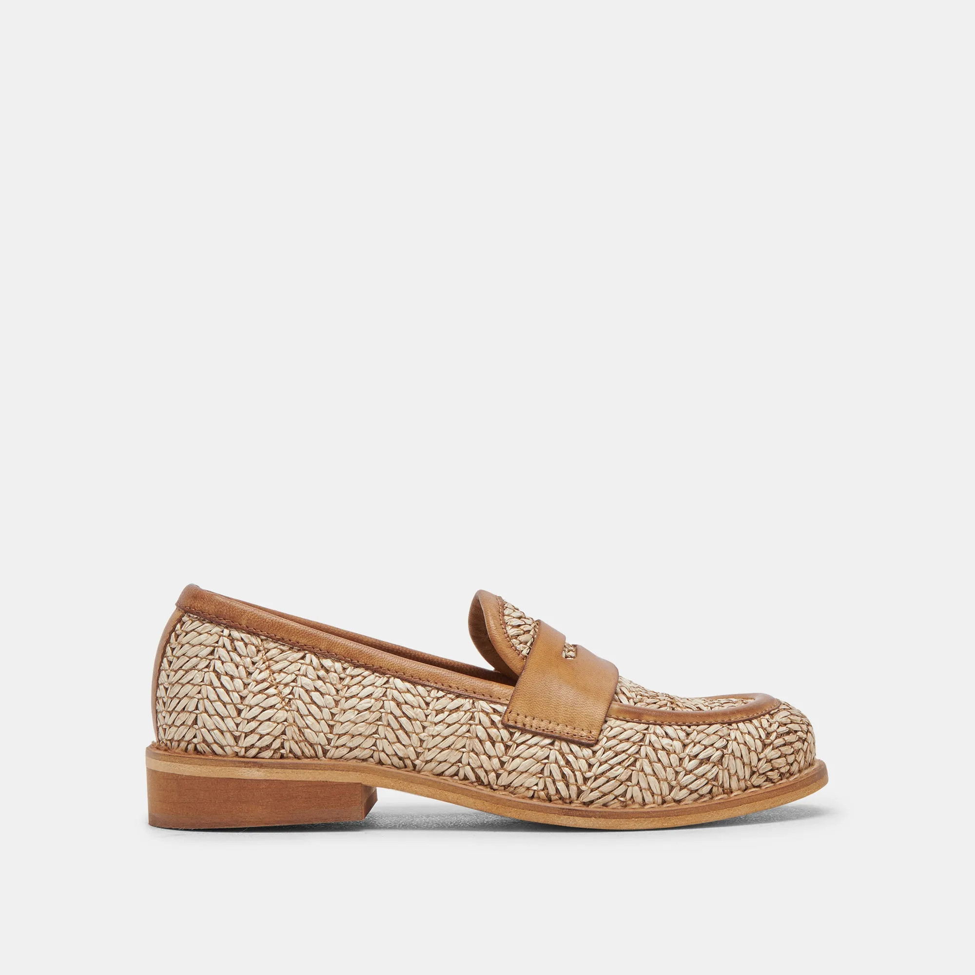 MARINA LOAFERS BRAUN MULTI RAFFIA