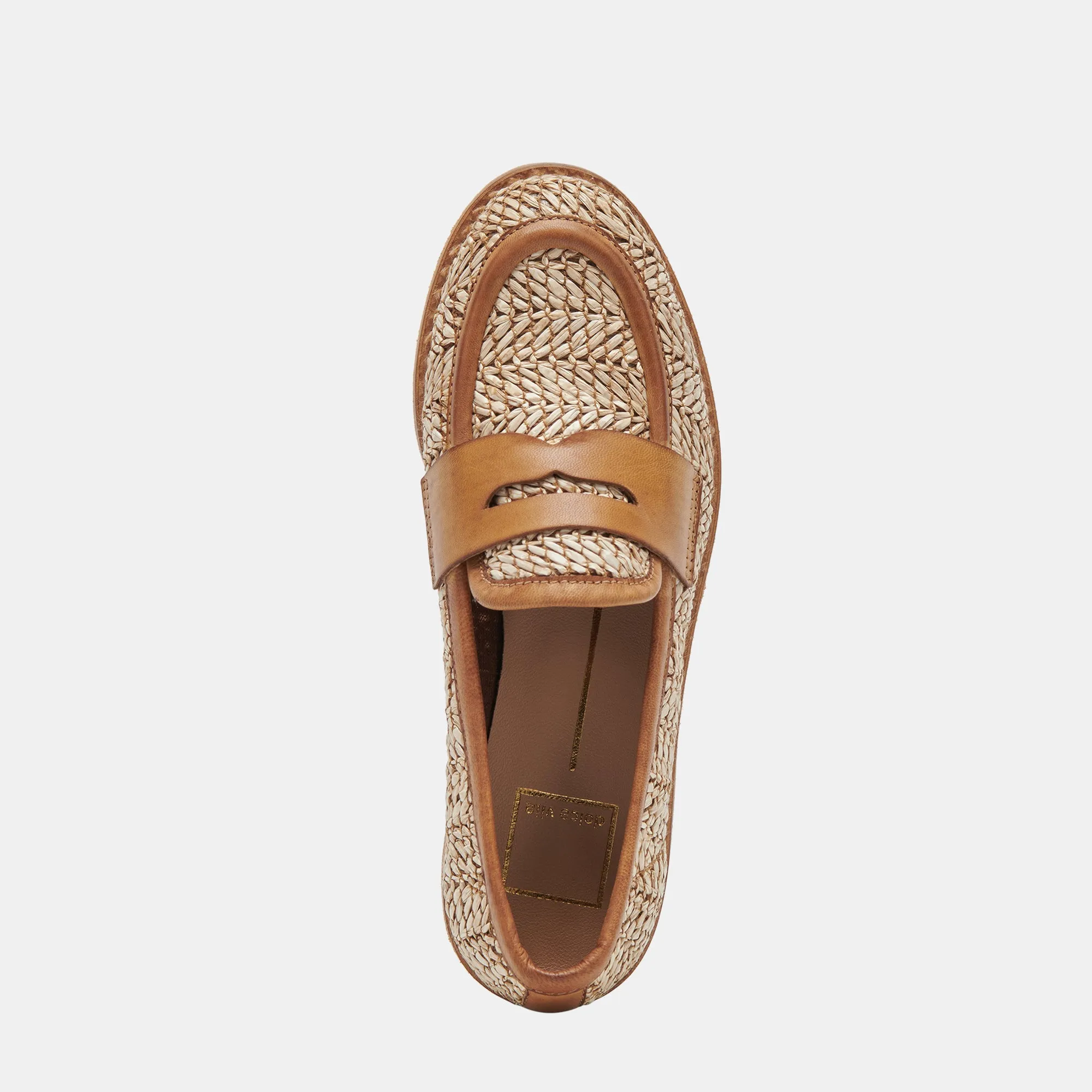 MARINA LOAFERS BRAUN MULTI RAFFIA