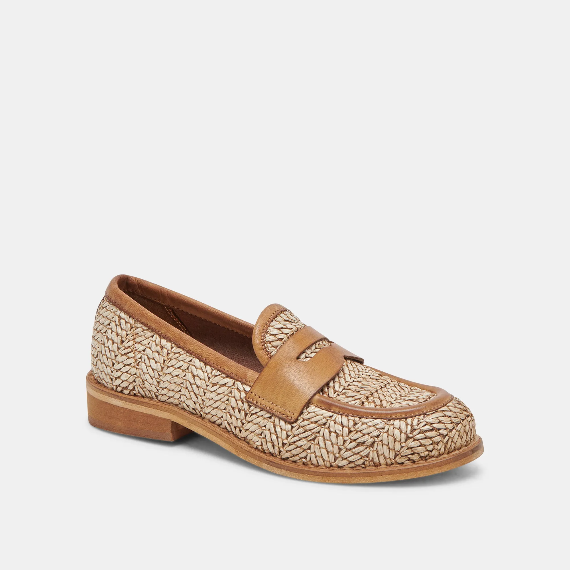 MARINA LOAFERS BRAUN MULTI RAFFIA