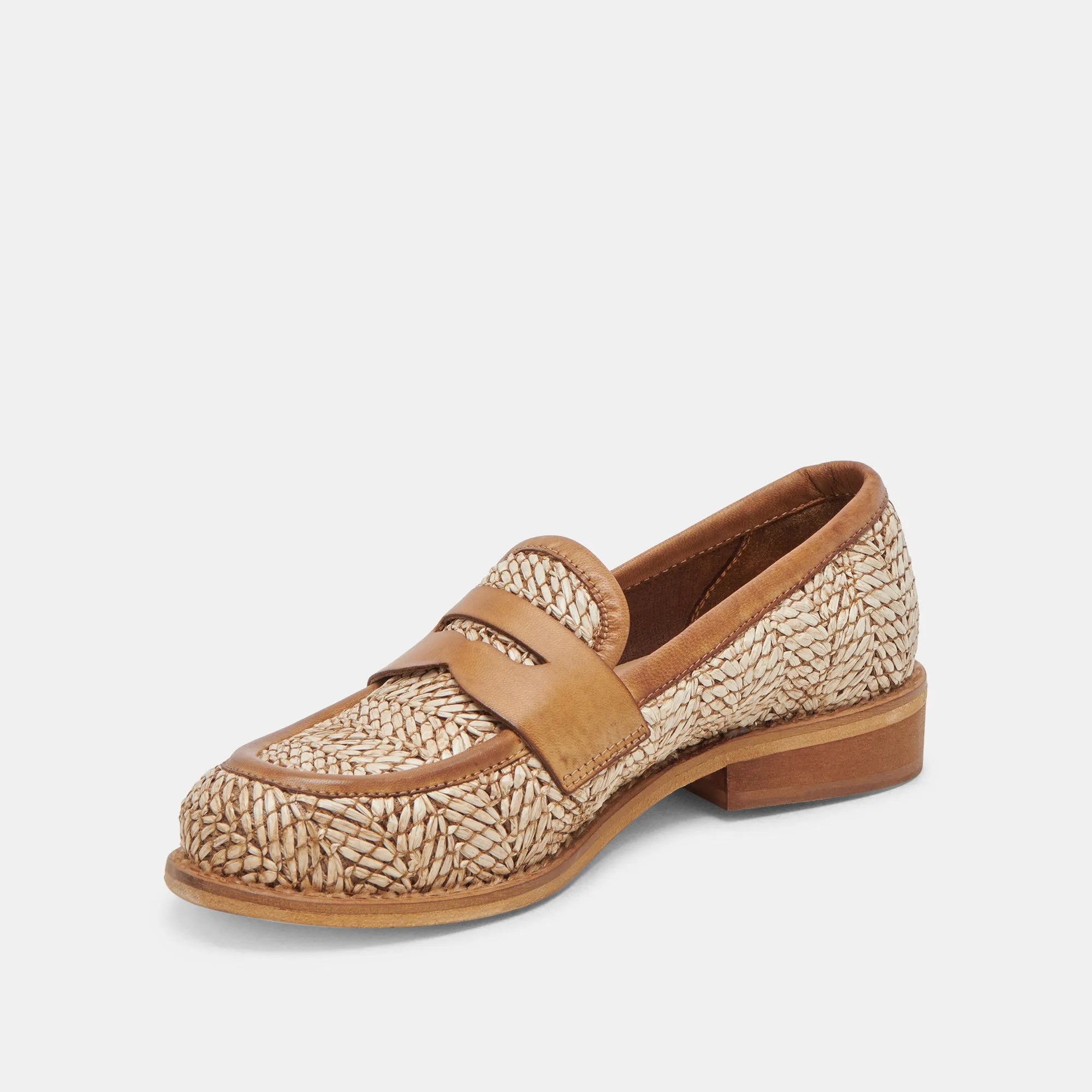 MARINA LOAFERS BRAUN MULTI RAFFIA