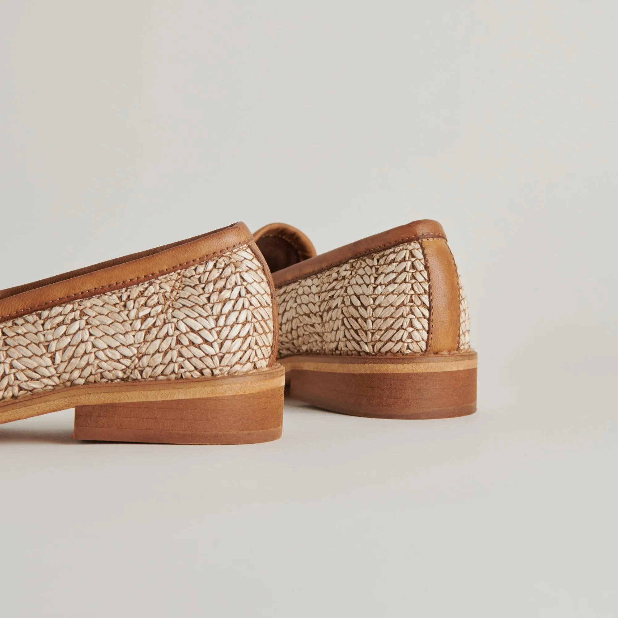 MARINA LOAFERS BRAUN MULTI RAFFIA