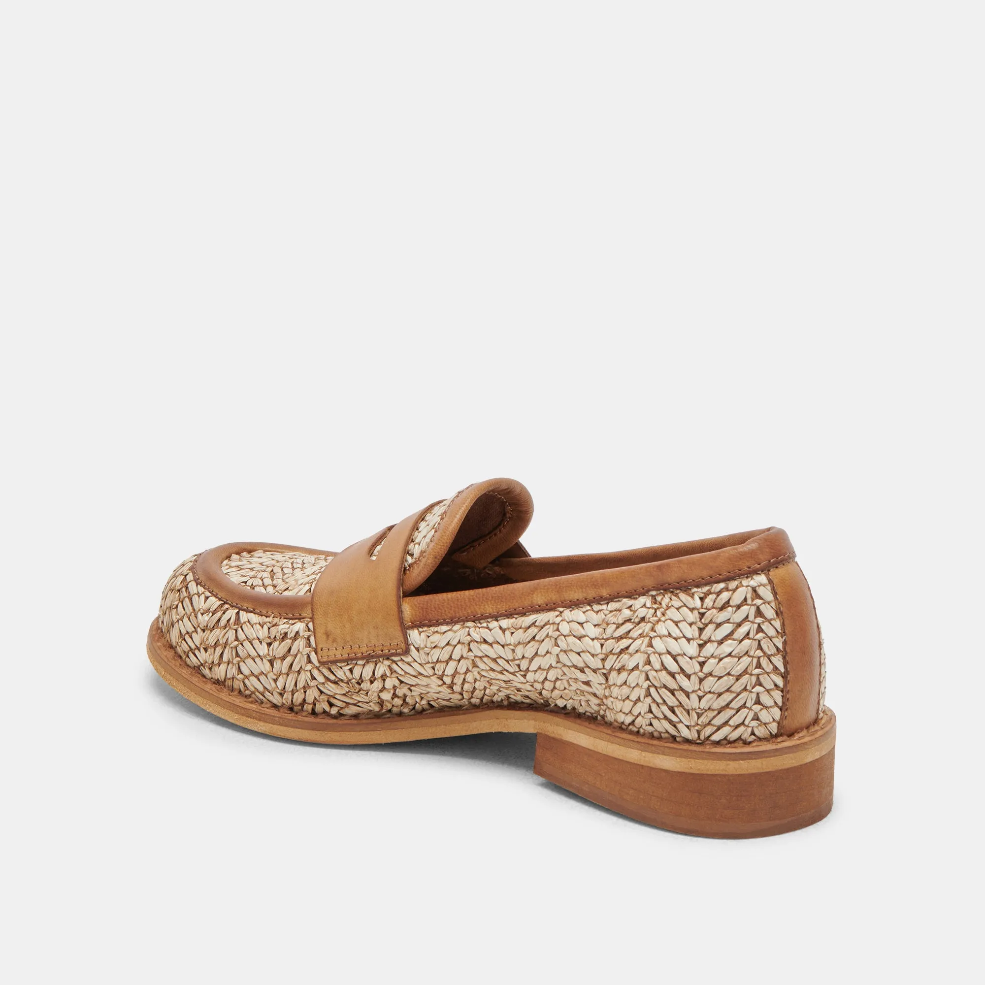 MARINA LOAFERS BRAUN MULTI RAFFIA