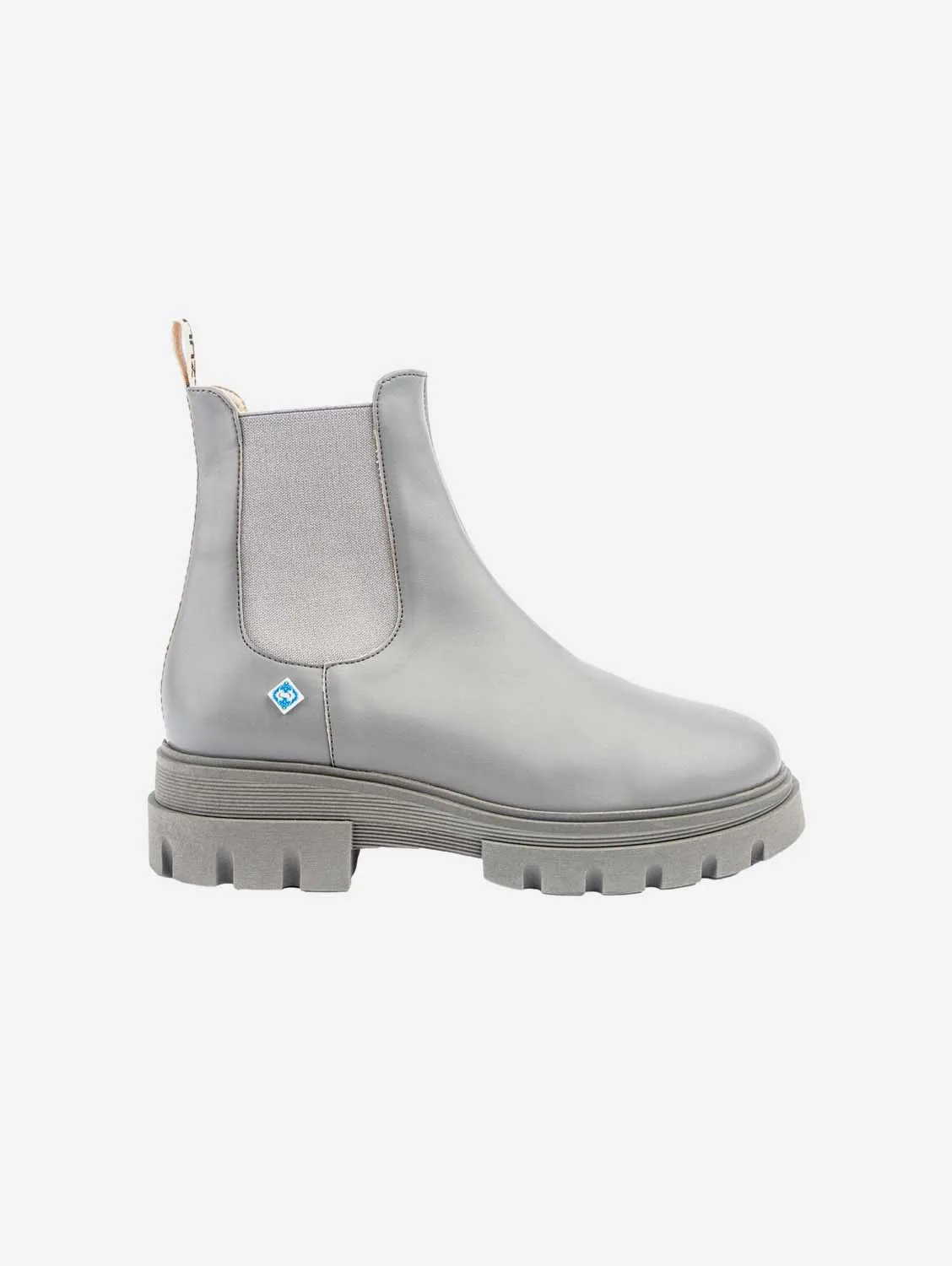 Meine Chelsea Dallas Corn Leder Vegane Stiefel | Grau