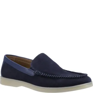 Marineblaue Leon Schlupfschuhe