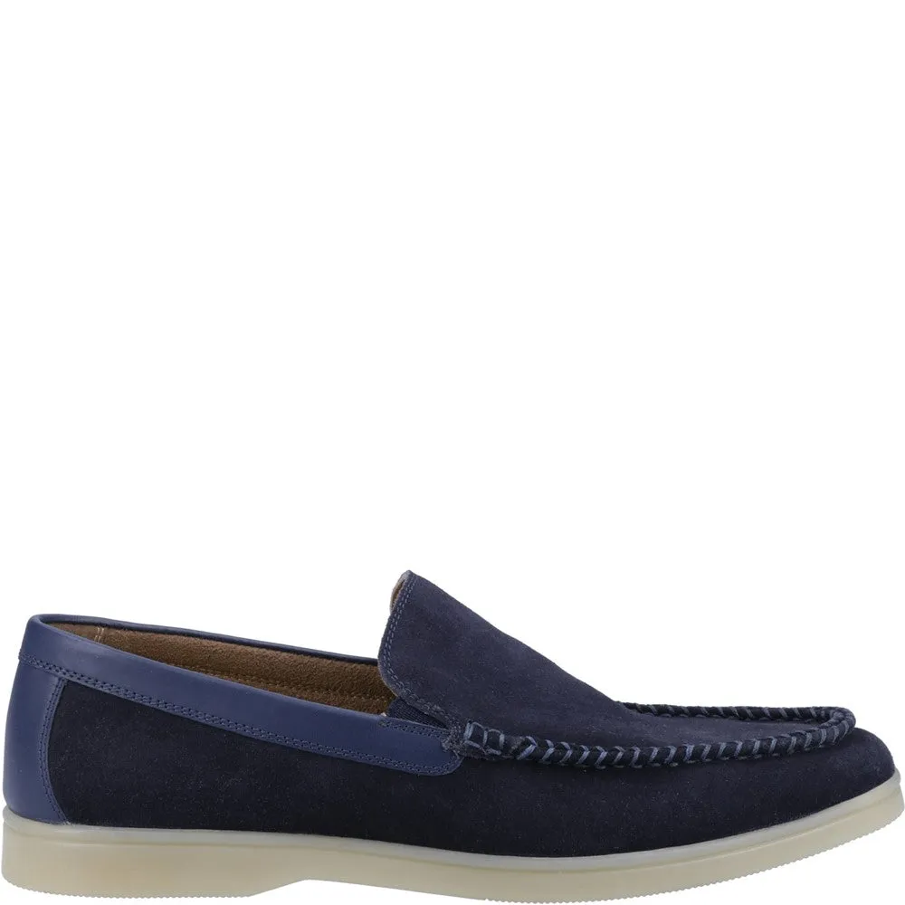 Marineblaue Leon Schlupfschuhe