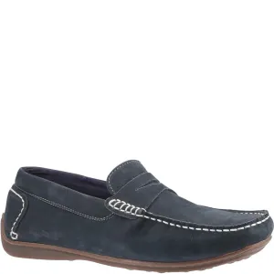 Navy Roscoe Schlupf-Loafers