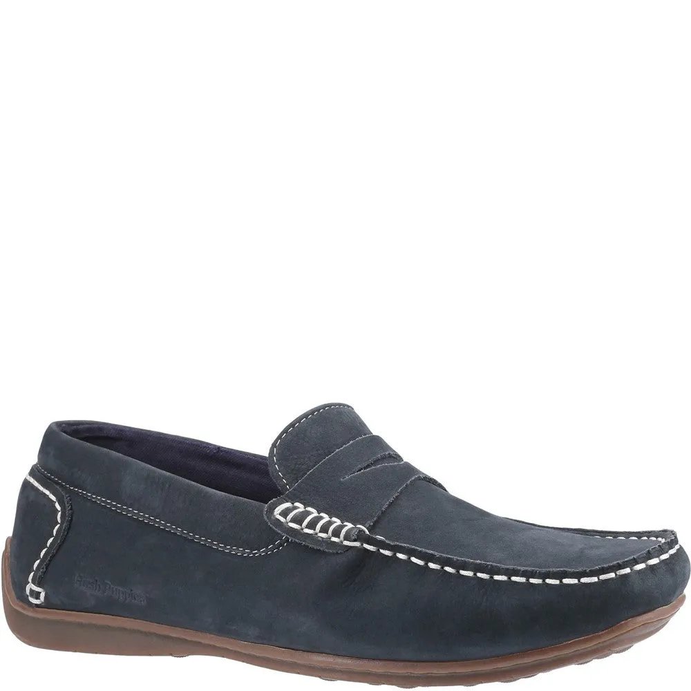 Navy Roscoe Schlupf-Loafers