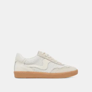 HINWEIS MESH SNEAKERS WEIß GEWEBTES MESH