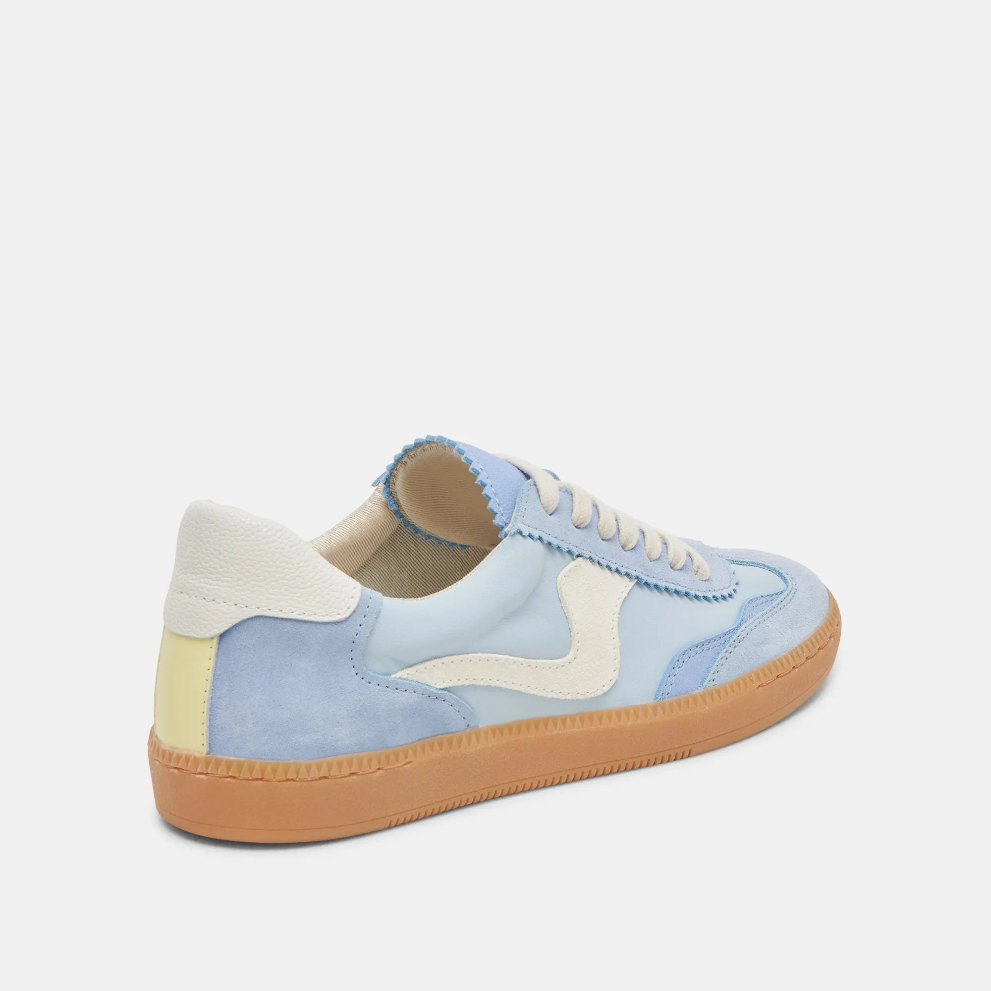 HINWEIS BREITE SNEAKERS BLAU WILDLEDER