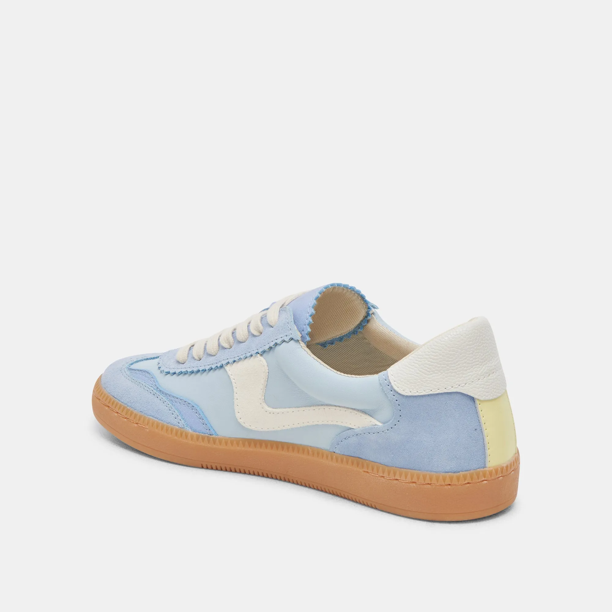 HINWEIS BREITE SNEAKERS BLAU WILDLEDER