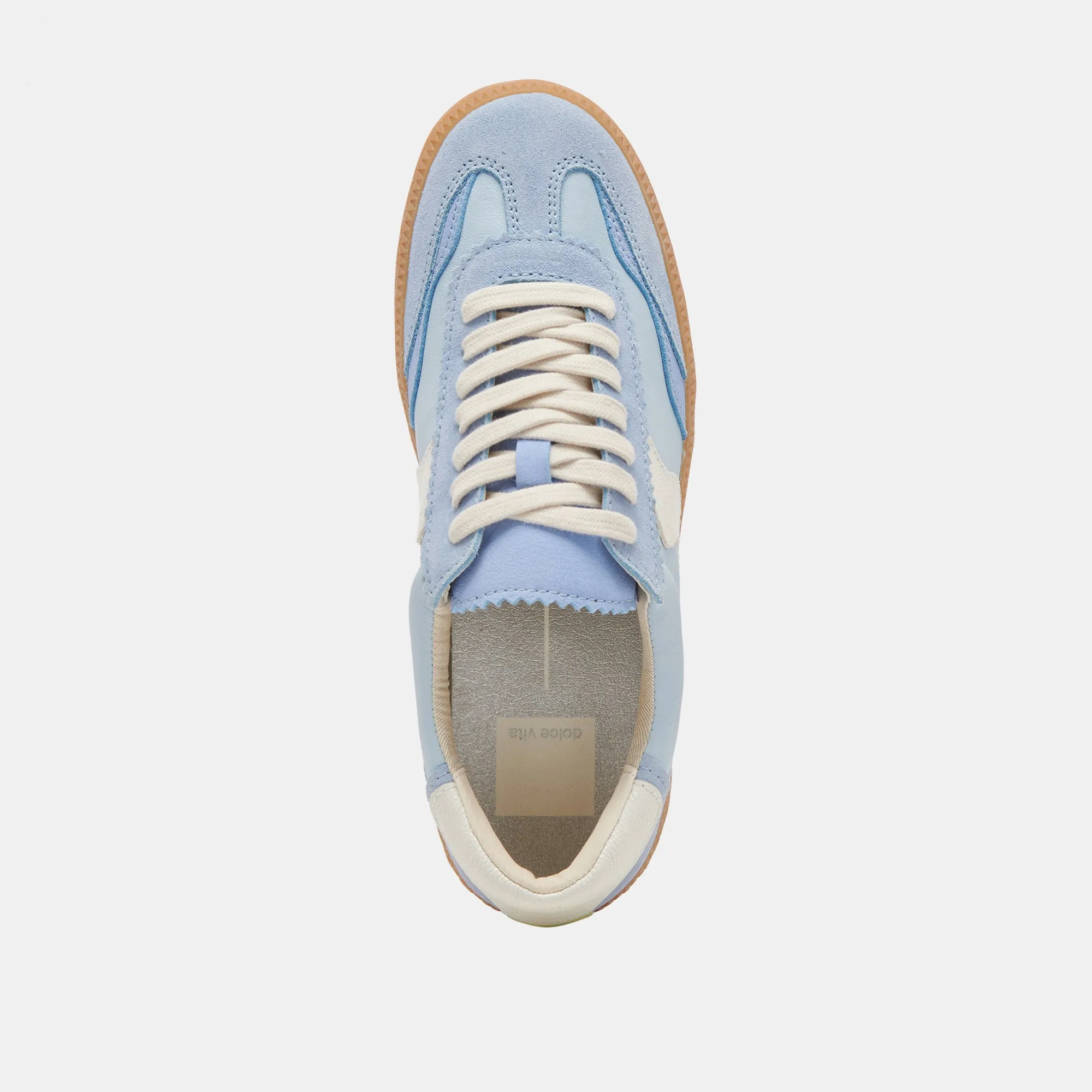 HINWEIS BREITE SNEAKERS BLAU WILDLEDER