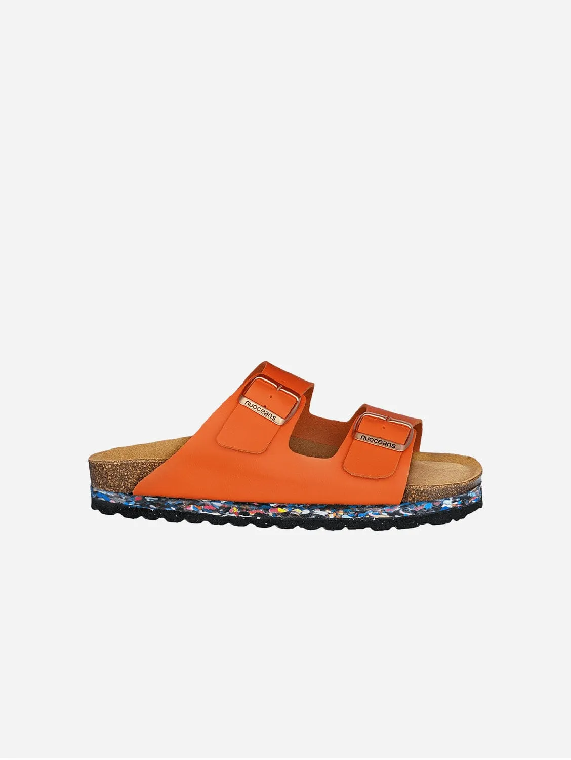 Nuo Recycelte Flipflop & Kork Sandalen mit Schnalle | Tropic