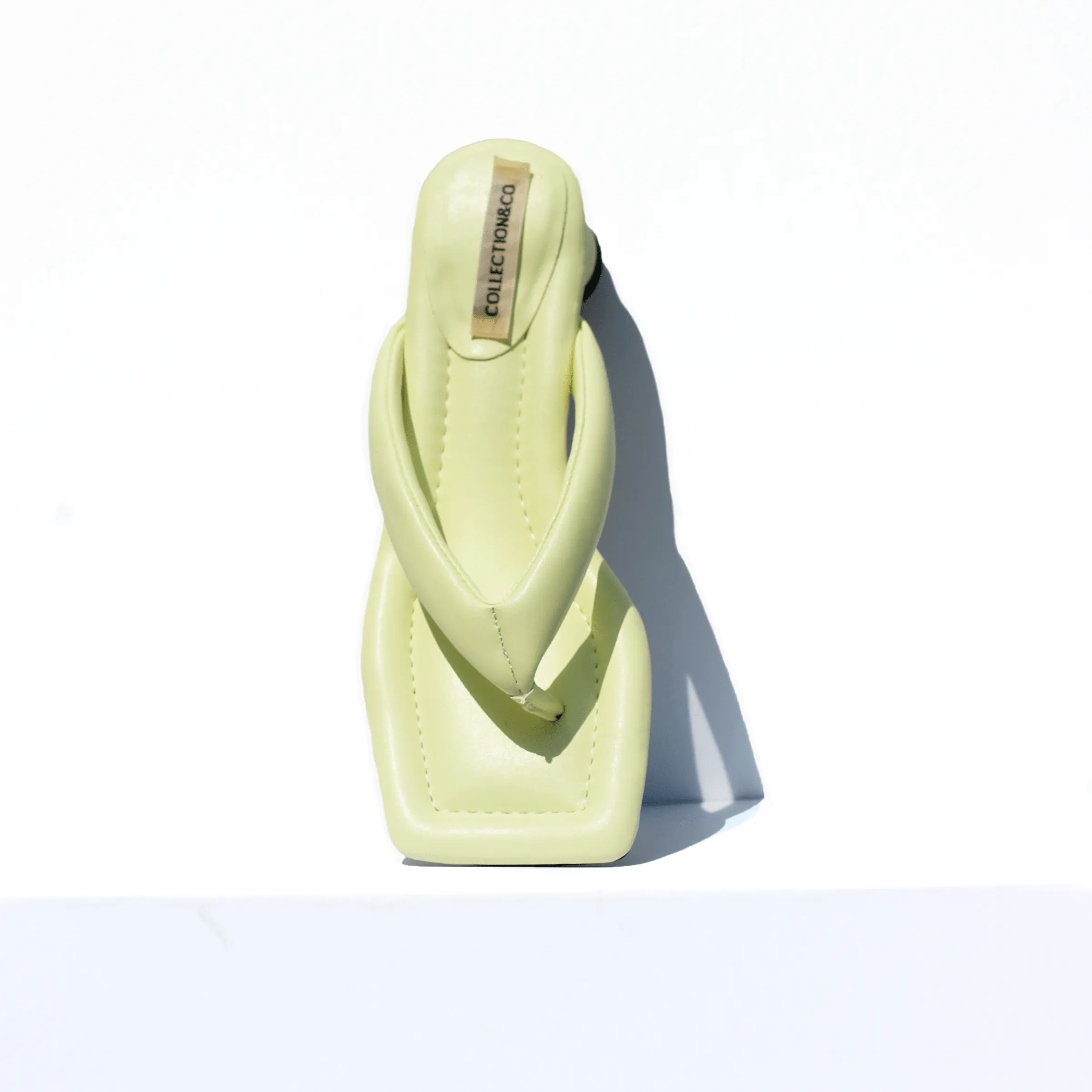 Olivia Vegan-Leder Spitzen-Mules | Gelb