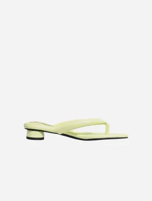 Olivia Vegan-Leder Spitzen-Mules | Gelb