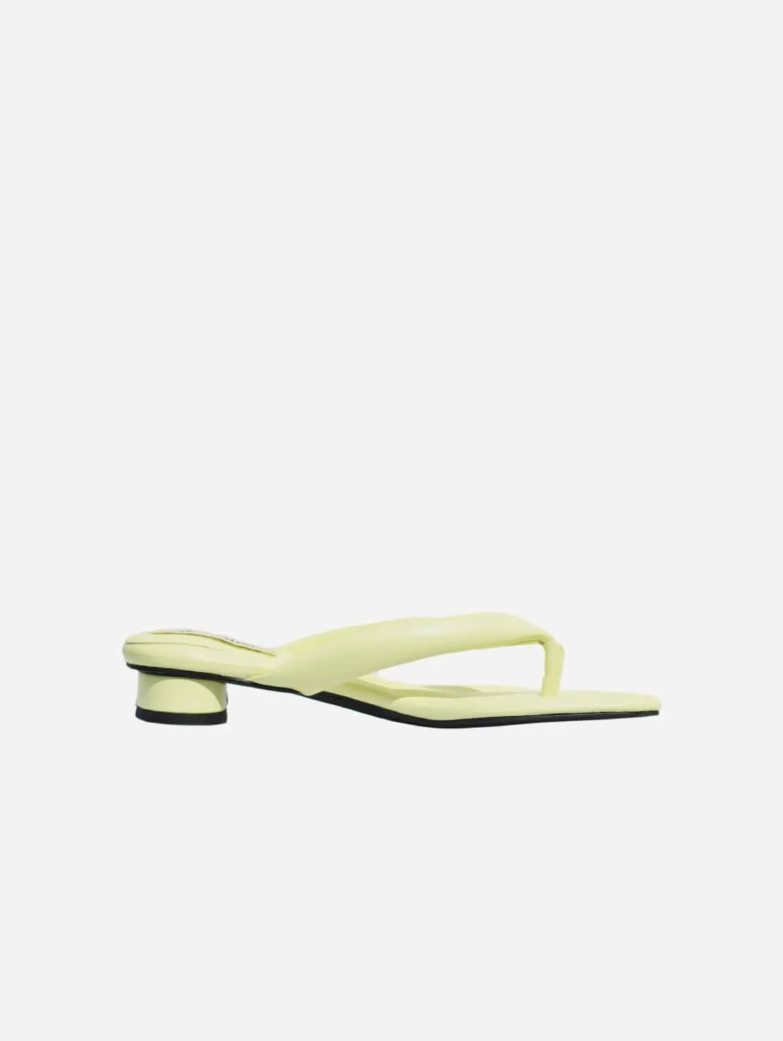 Olivia Vegan-Leder Spitzen-Mules | Gelb