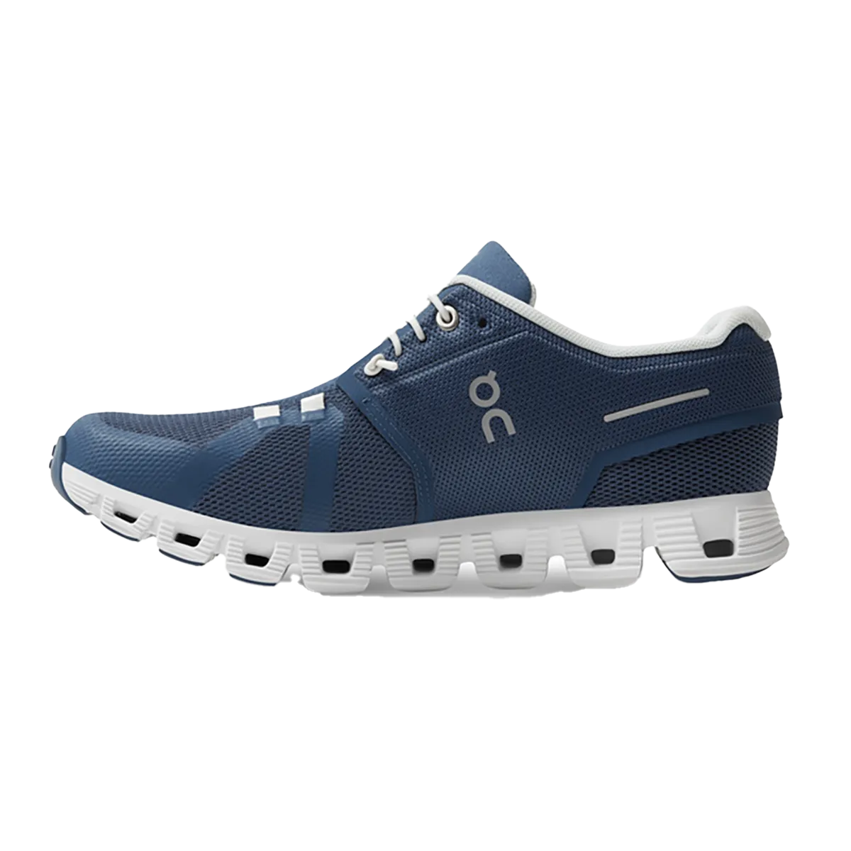 ON Cloud 5 - Denim - Weiß